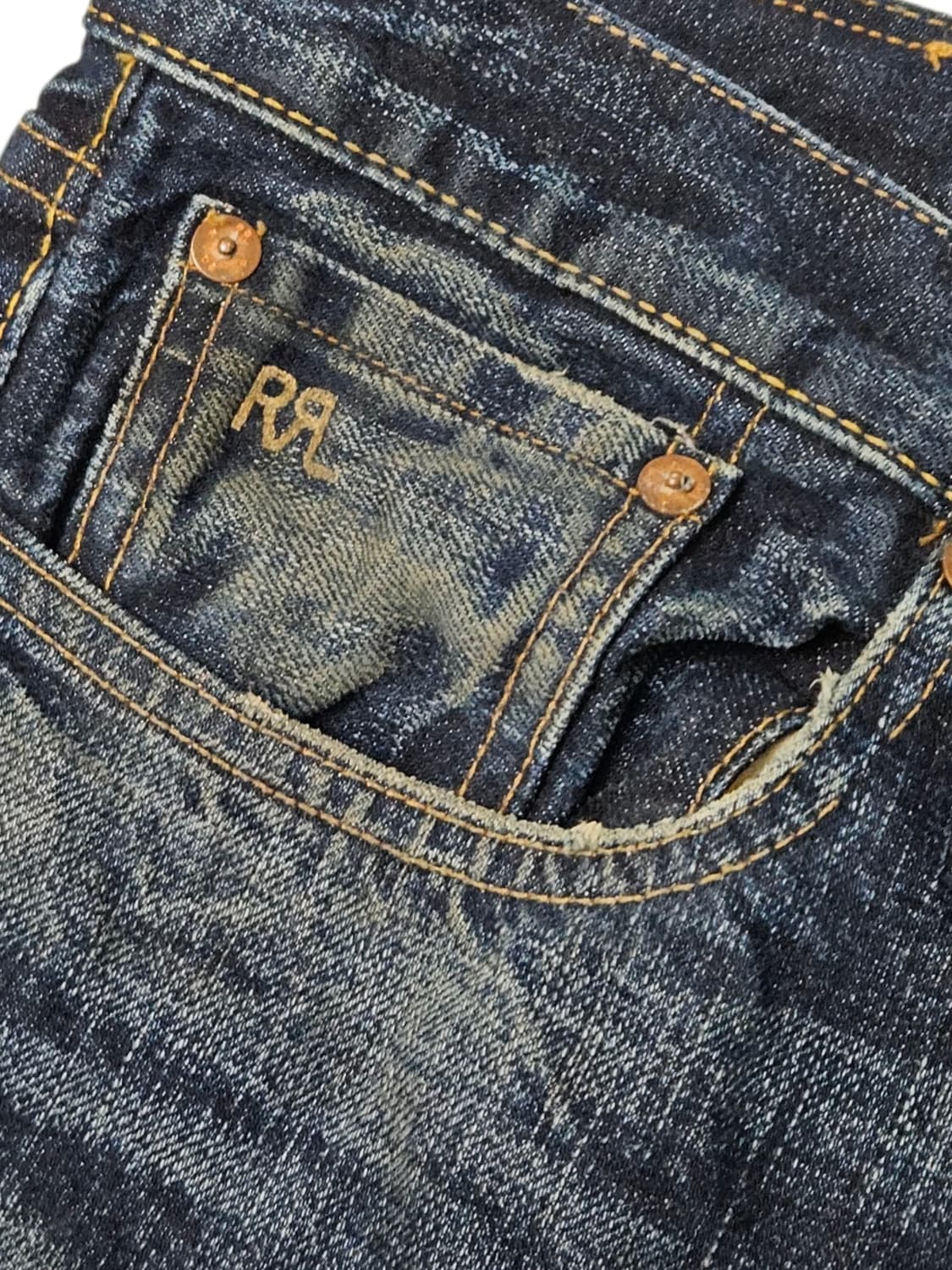 RRL 슬림핏 재팬 셀비지 미제 청바지 데님 29x30 상품이미지4