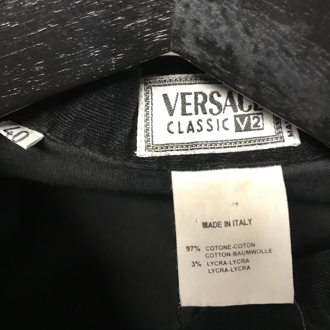 베르사체 스웨이드 자켓 블랙 40(W) 상품이미지4