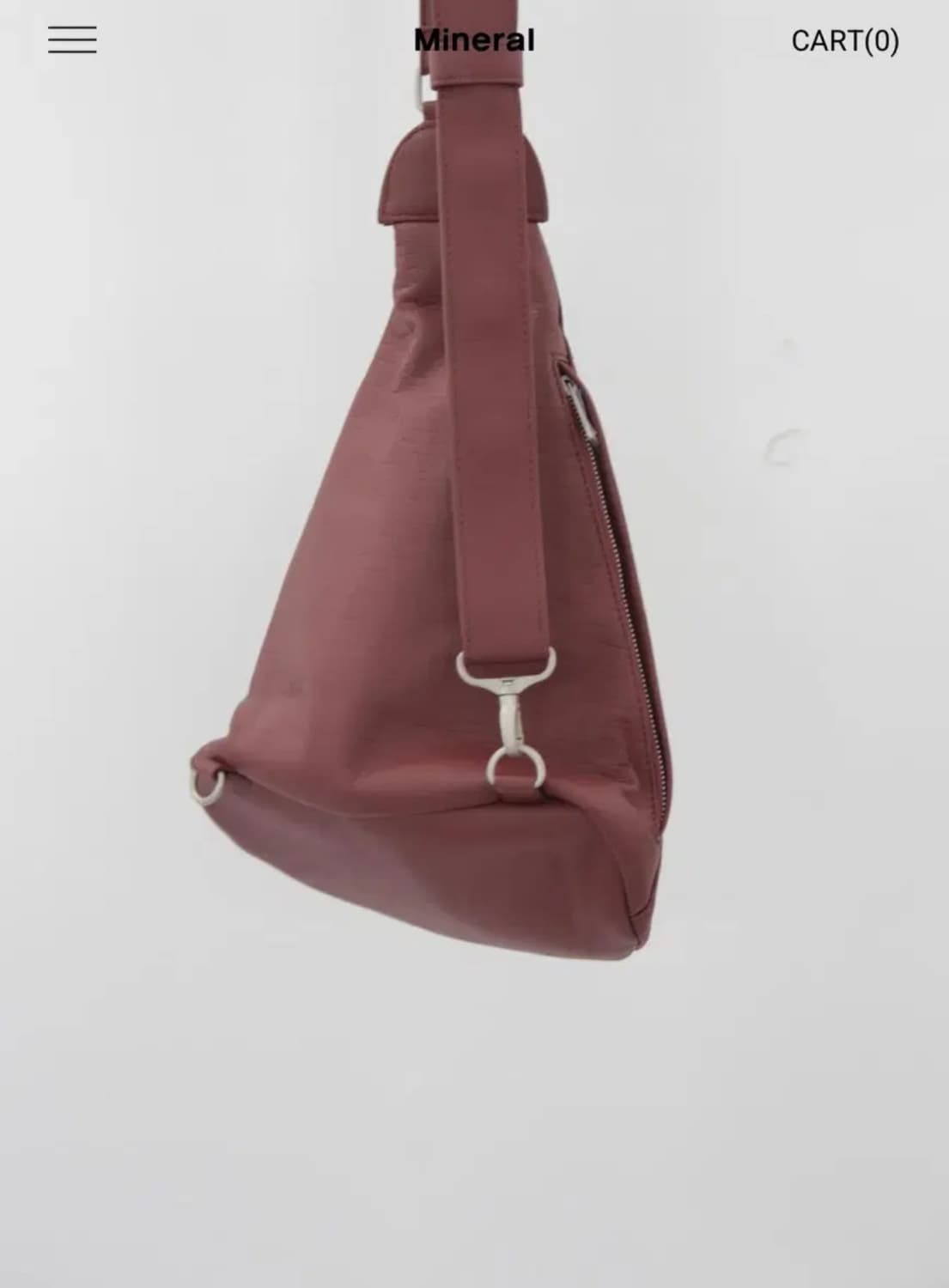 미네랄스튜디오 antler 메신저 백 버건디 상품이미지3