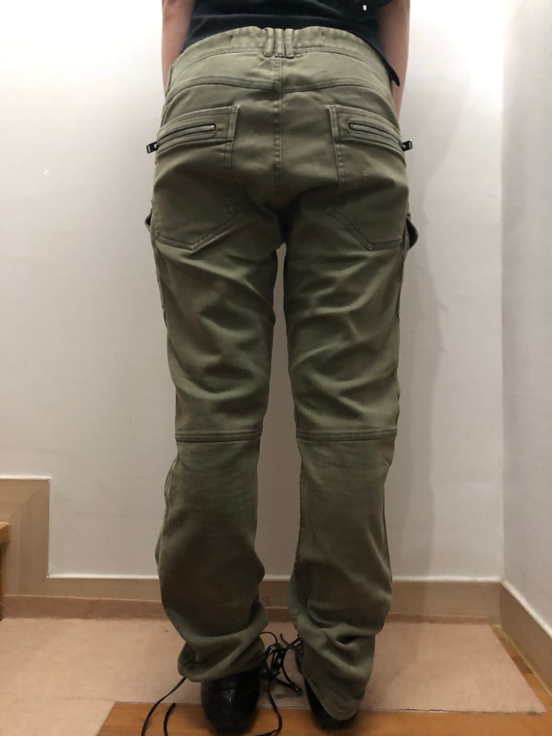 빈티지 버카루 카키 펑크 카고 팬츠 상품이미지7
