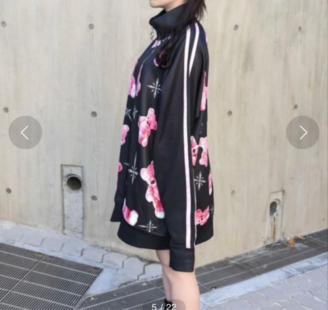 트라바스도쿄 양지뢰 펑크 양산형 서브컬쳐 핑크 곰 져지 상품이미지3