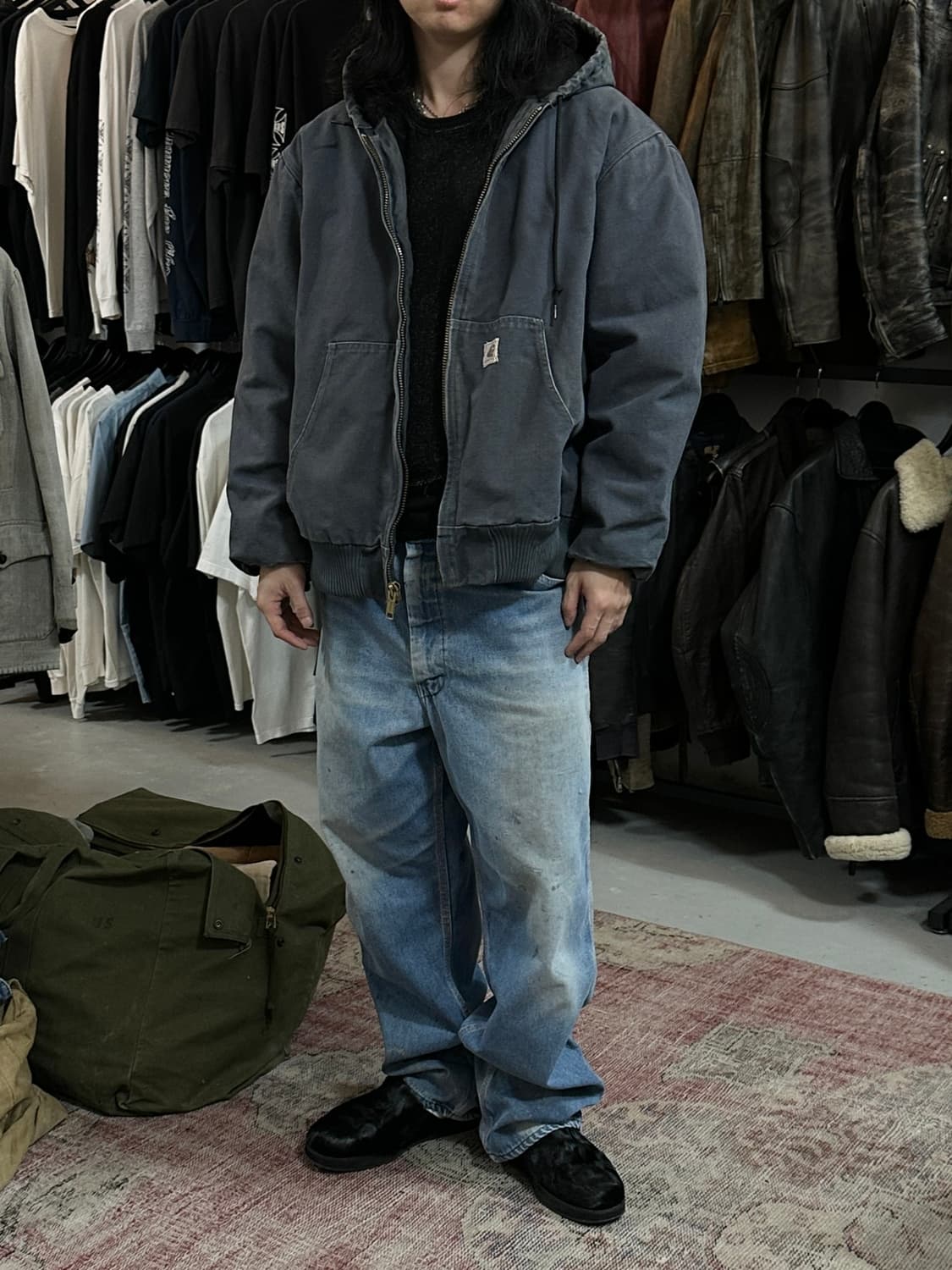 00's OG 칼하트 J130 액티브 자켓 칼하트 STM 블루 상품이미지10