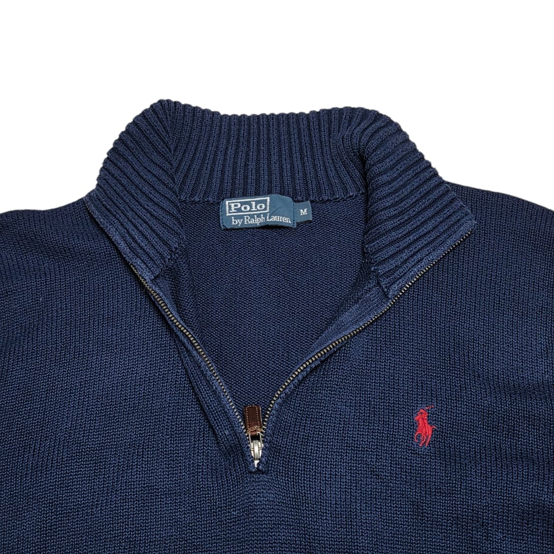 Polo Ralph Lauren 폴로 랄프로렌 네이비 반집업 니트 상품이미지2