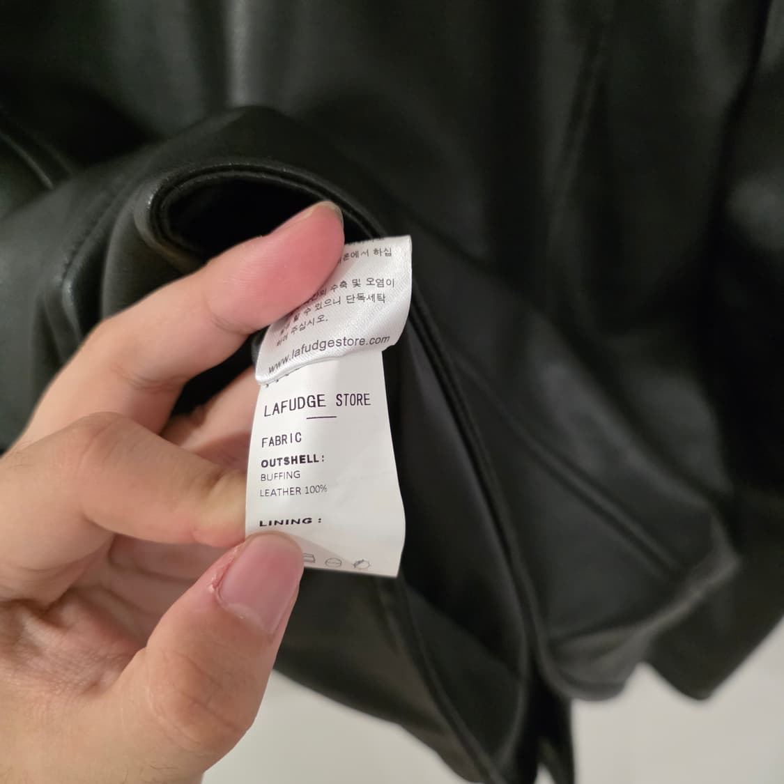 라퍼지스토어 블랙 레더 라이더 자켓 M 상품이미지8