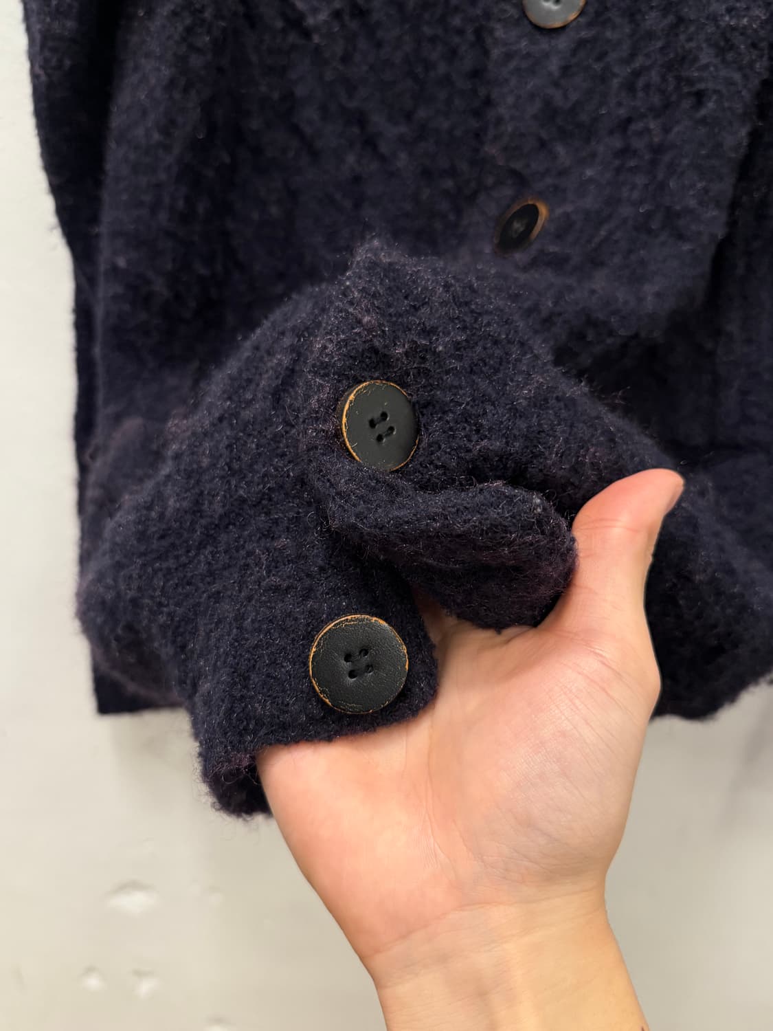 M) Issey Miyake Men Wool Shawl Collar Ca 상품이미지4