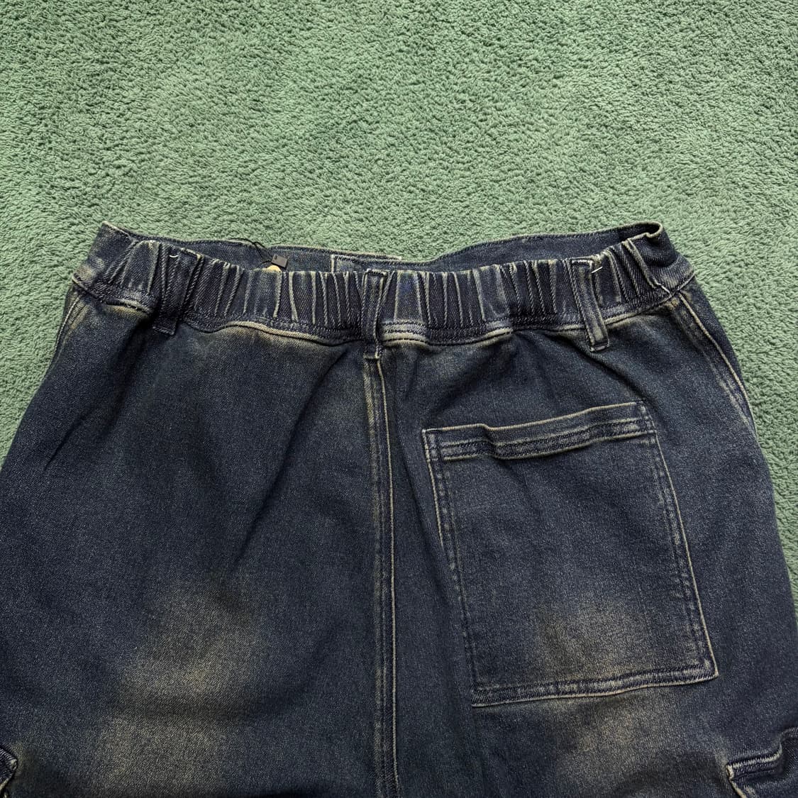 빈티지 워싱 뒷밴딩 데님 팬츠 상품이미지5