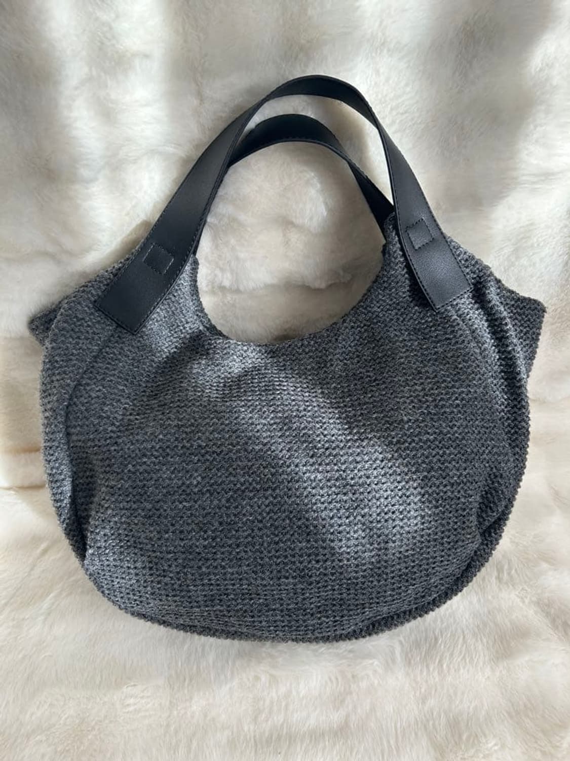 요지야마모토 이삭 니트 토트백 상품이미지2