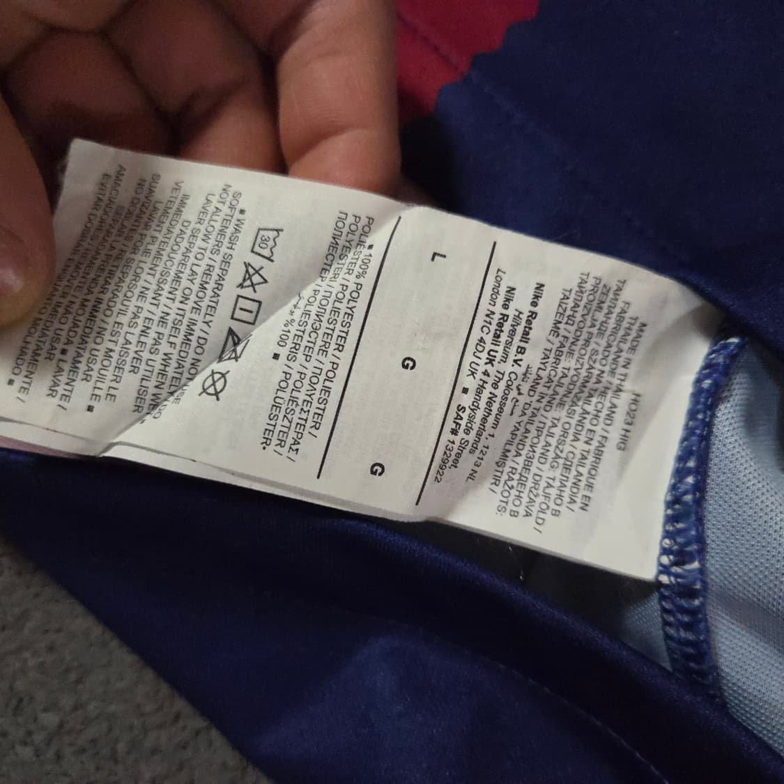 L 23-24 나이키 바르셀로나 레반도프스키 홈 져지 유니폼 어센틱 상품이미지8