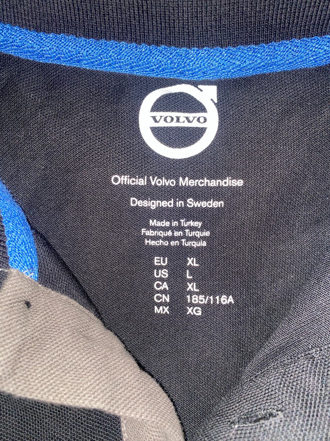 VOLVO 볼보 블랙 반팔 폴로 티셔츠 상품이미지3