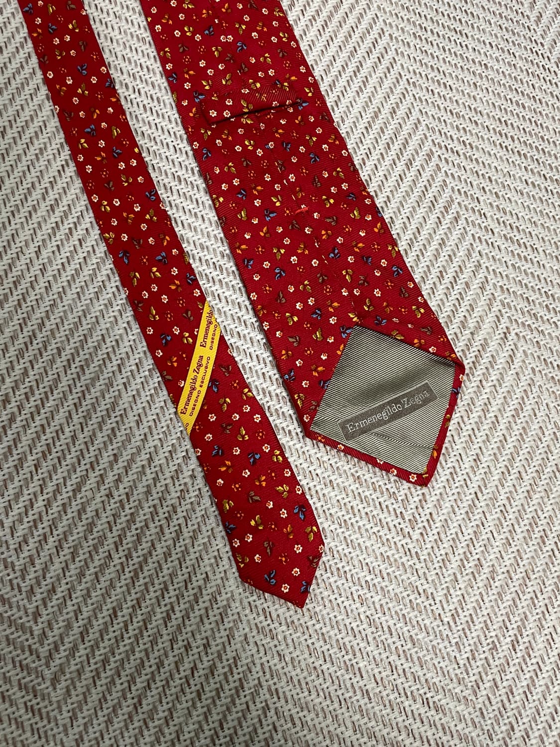 에르메네 질도 제냐 실크 넥타이  J03355 상품이미지4