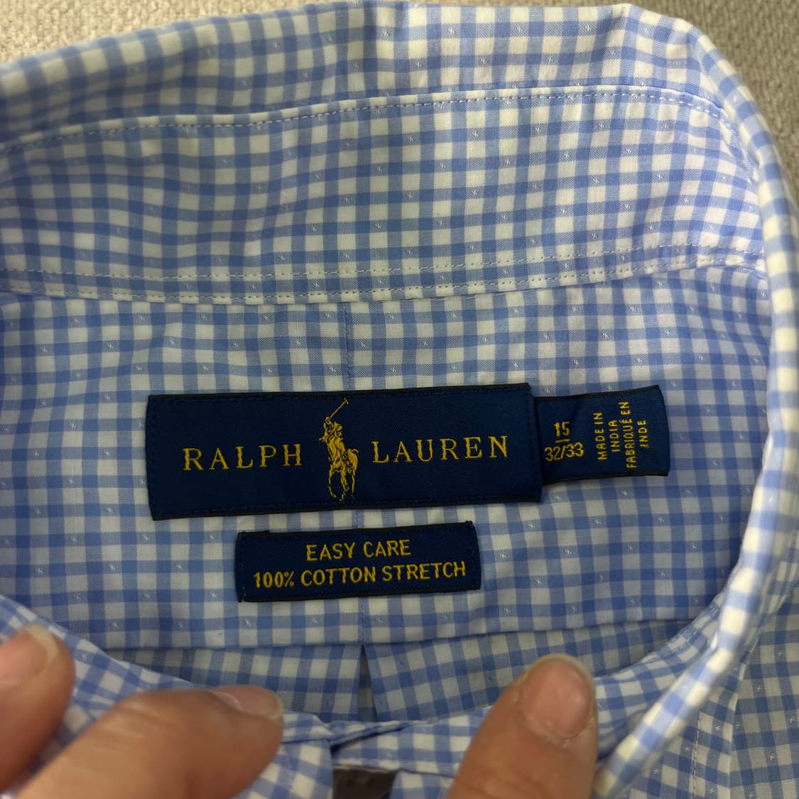100 폴로랄프로렌 체크 코튼 셔츠  상품이미지4