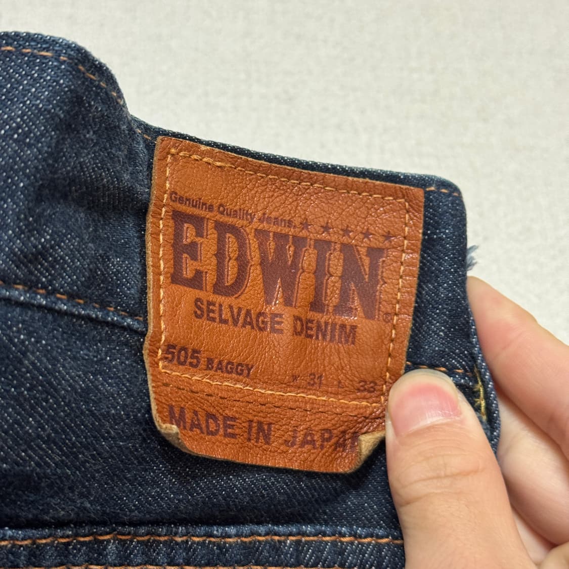 에드윈 505 재팬 데님 청바지 31 / 33 상품이미지9