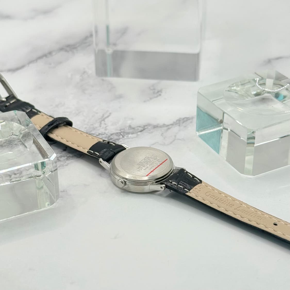 80s90s 빈티지 세이코 클래식 화이트 아라빅 미니멀 워치  상품이미지7