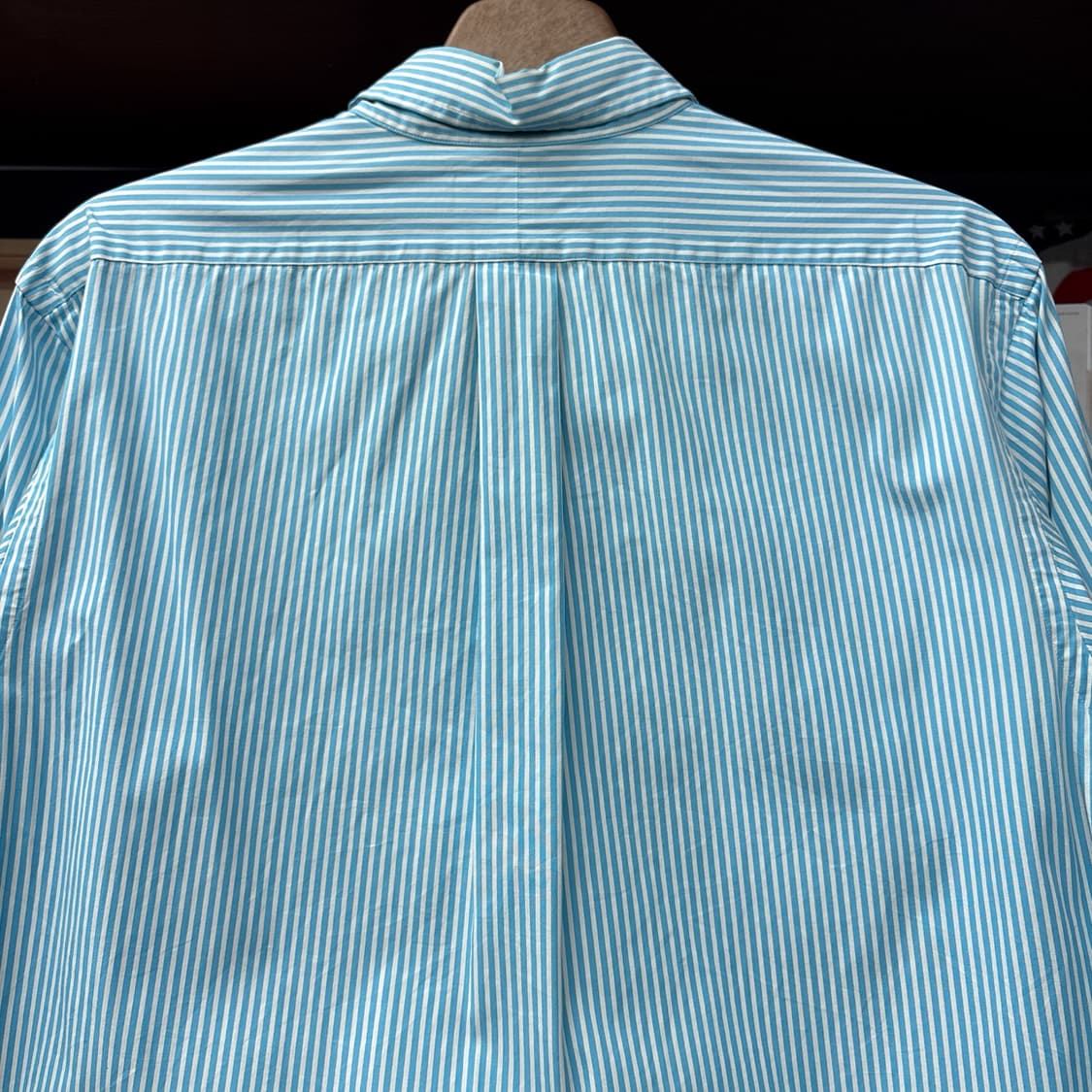 90s 폴로 랄프로렌 클래식 스트라이프 버튼다운셔츠 스카이블루 N1163 상품이미지5