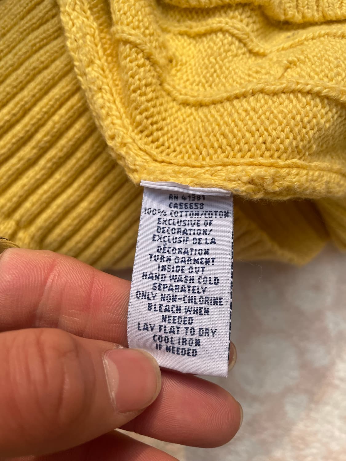 Polo Ralph Lauren 옐로우 케이블 니트 상품이미지6