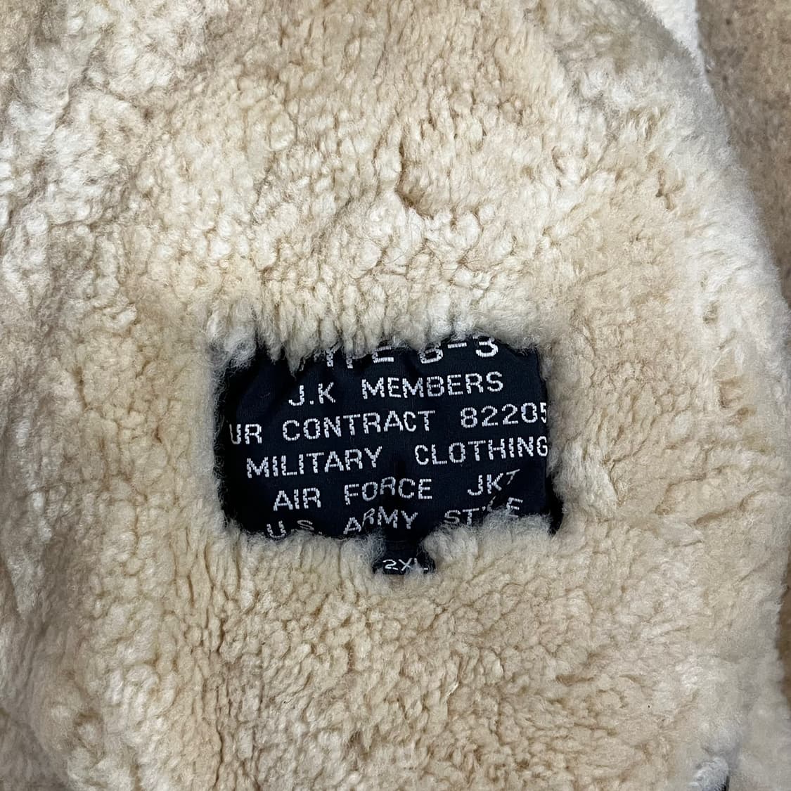 [정품/2xl] 미공군 Type B-3 램스킨 무스탕 자켓 b17 상품이미지7