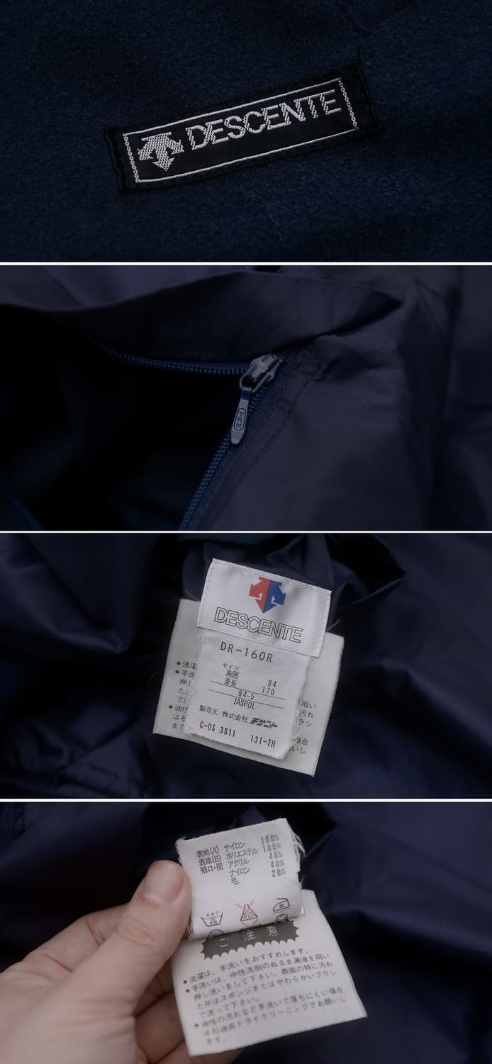 데상트 재팬 오리지널 양면 버튼 울자켓.우븐자켓 (100) 상품이미지10