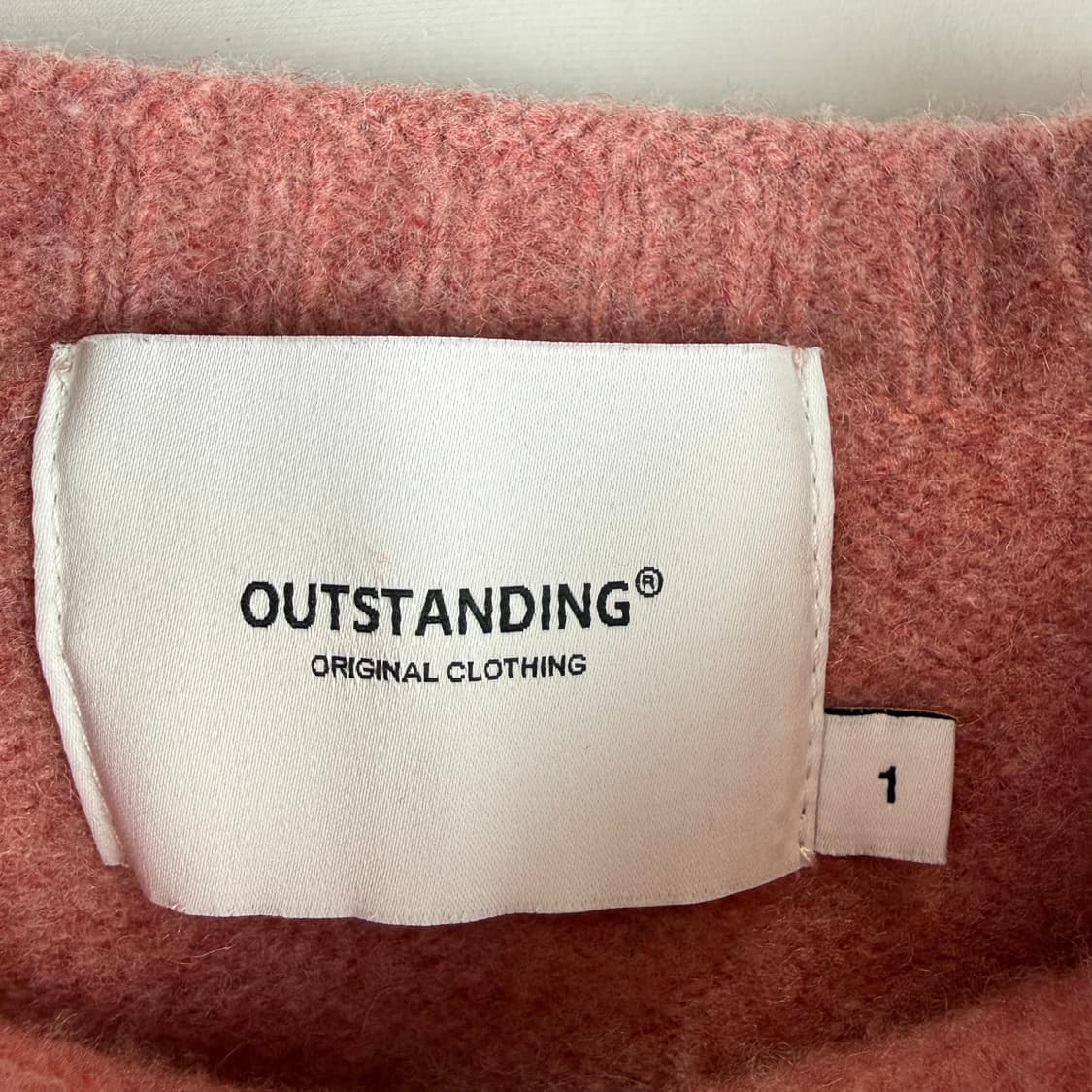  (무료배송)1) 아웃스탠딩 홀가먼트 울 니트 핑크 상품이미지3