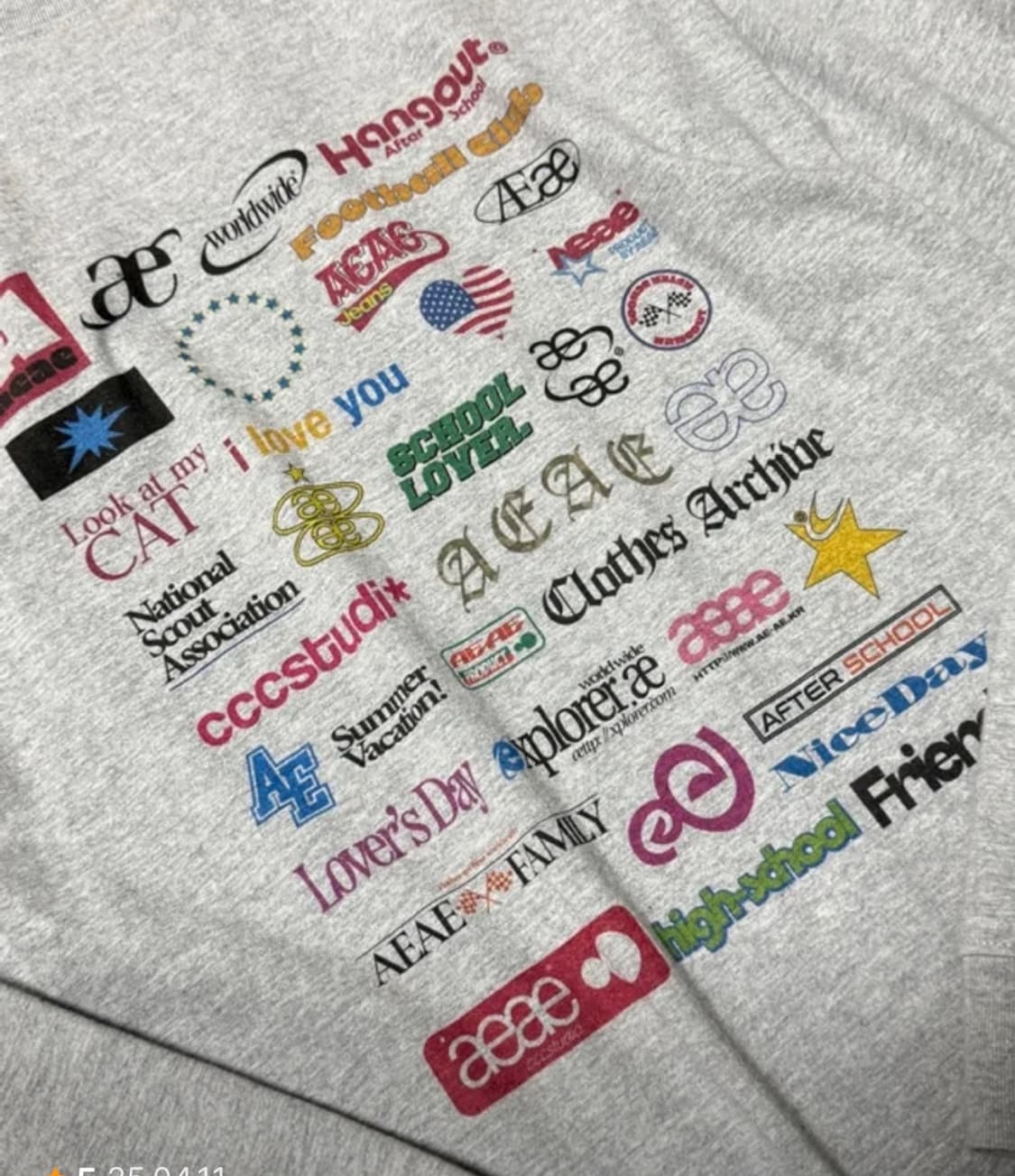 aeae STICKER L/S [MELANGE GREY] 상품이미지1