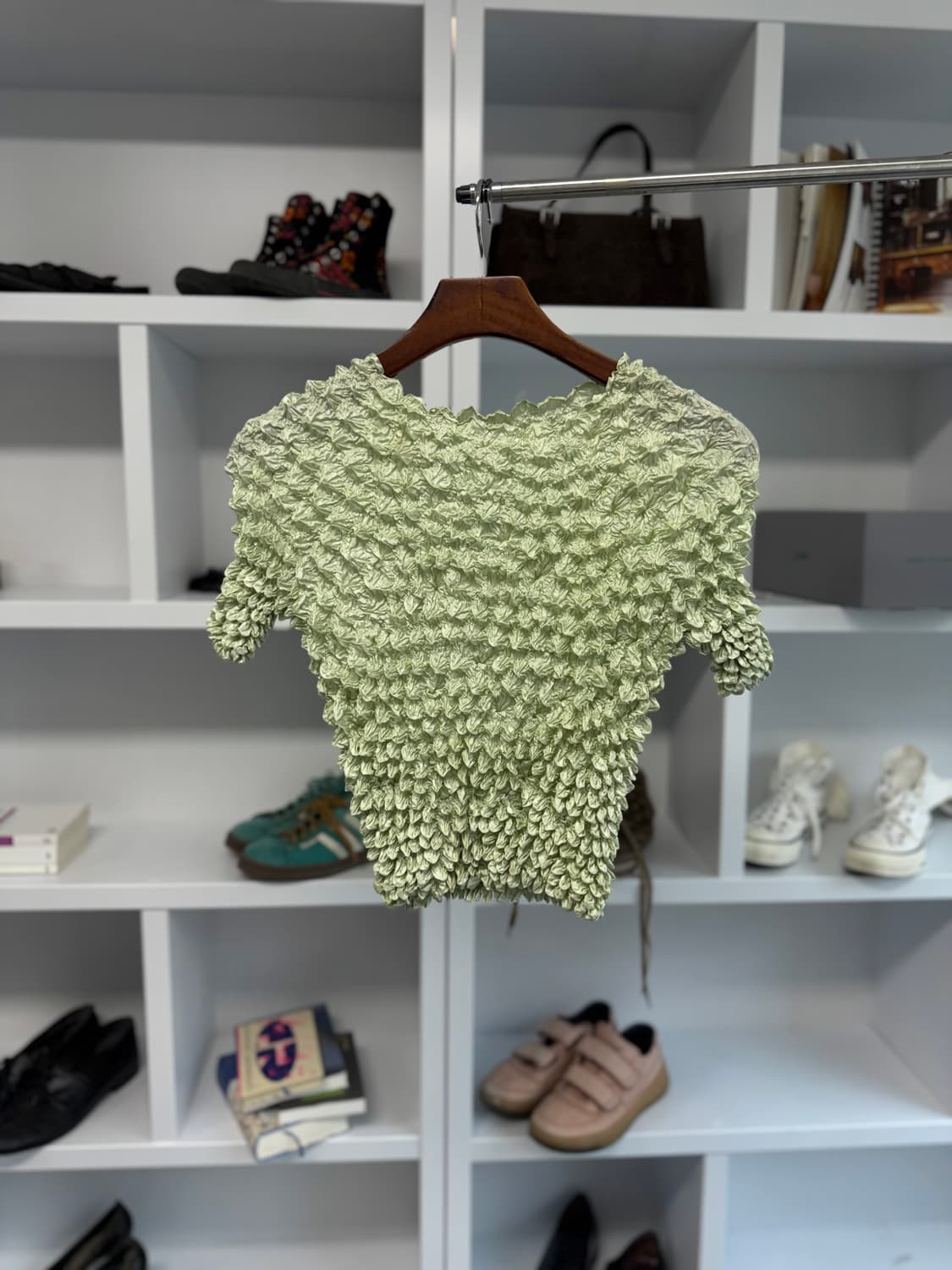 빈티지 팝콘 플리츠 탑 상품이미지3