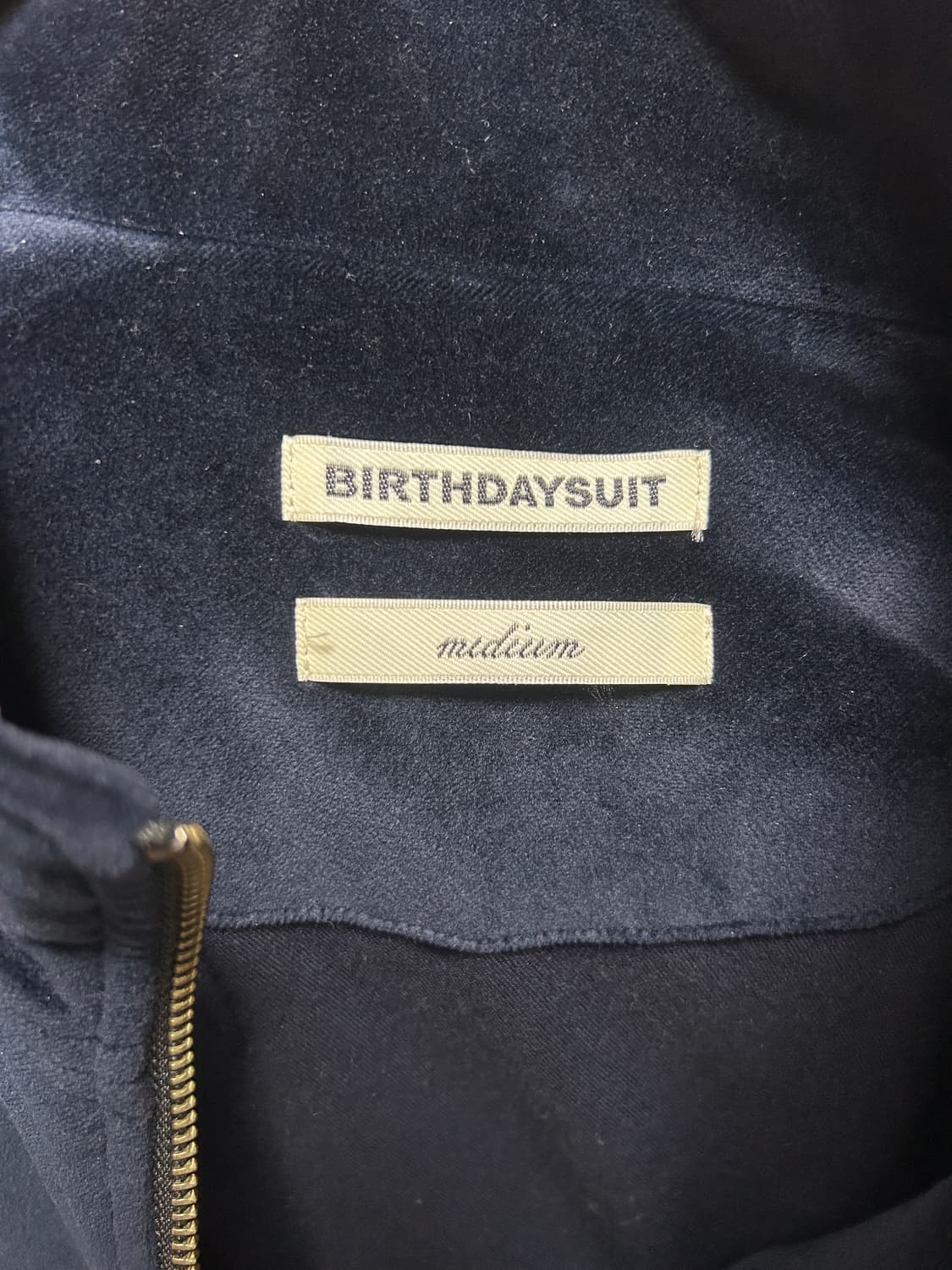 Birthday Suit 벌스데이 수트 벨벳 헤링본 자켓 (네이비) 상품이미지4