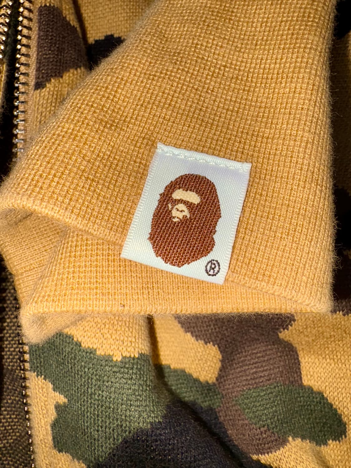 베이프 Bape 24 fw 카모 자카드 샤크 후드집업 황계뉴진스대장정품 상품이미지4