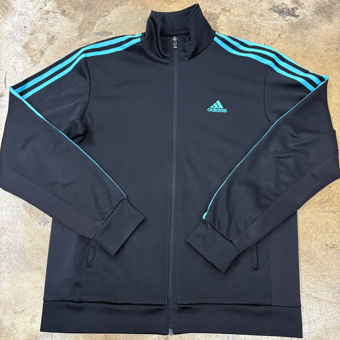 [정품/105] 아디다스 검하 블랙 스카이블루 트랙탑 져지 b16 상품이미지2