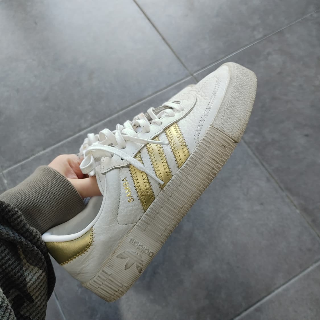 240 아디다스 삼바로즈 화이트골드 스니커즈 운동화 상품이미지5