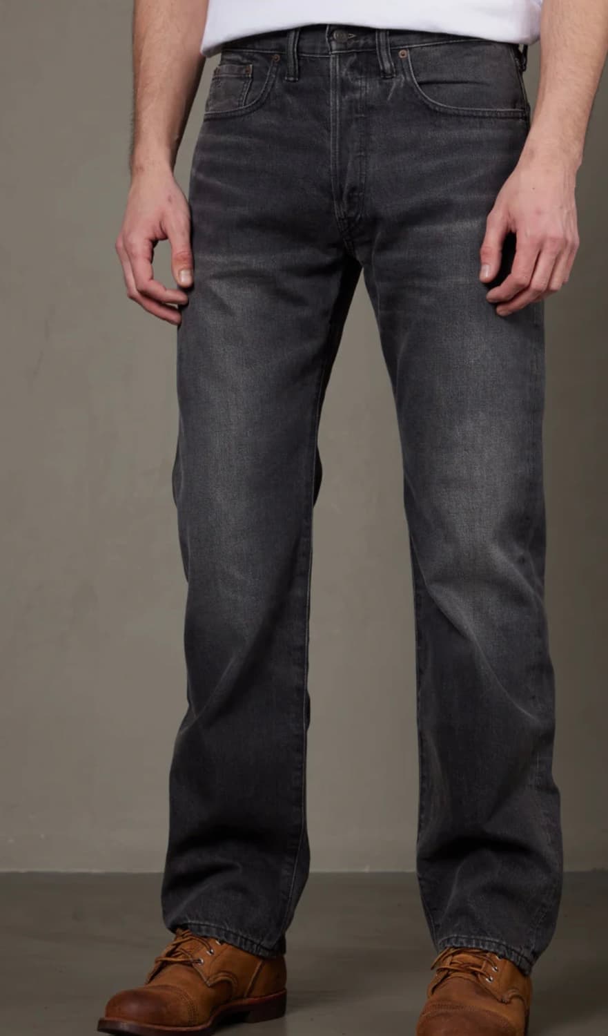 RRL 더블알엘 스트레이트핏 더스티 블랙 워시 상품이미지1