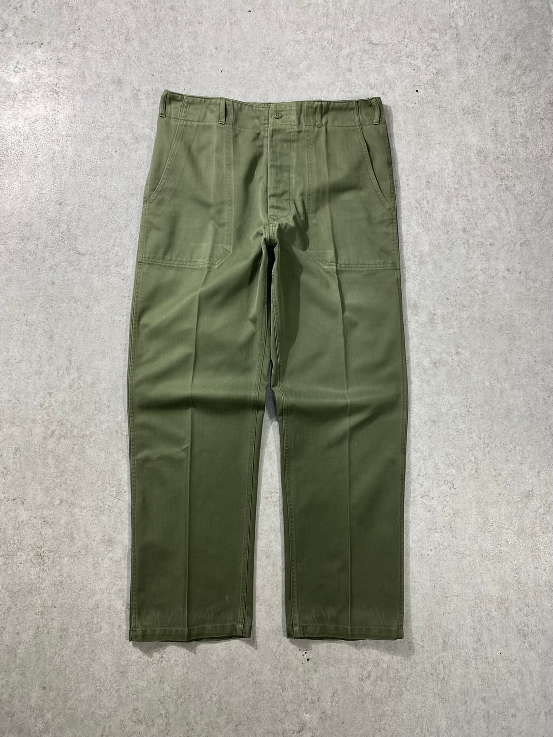 [32-33] 빈티지 밀리터리 국군 퍼티그 팬츠 상품이미지1