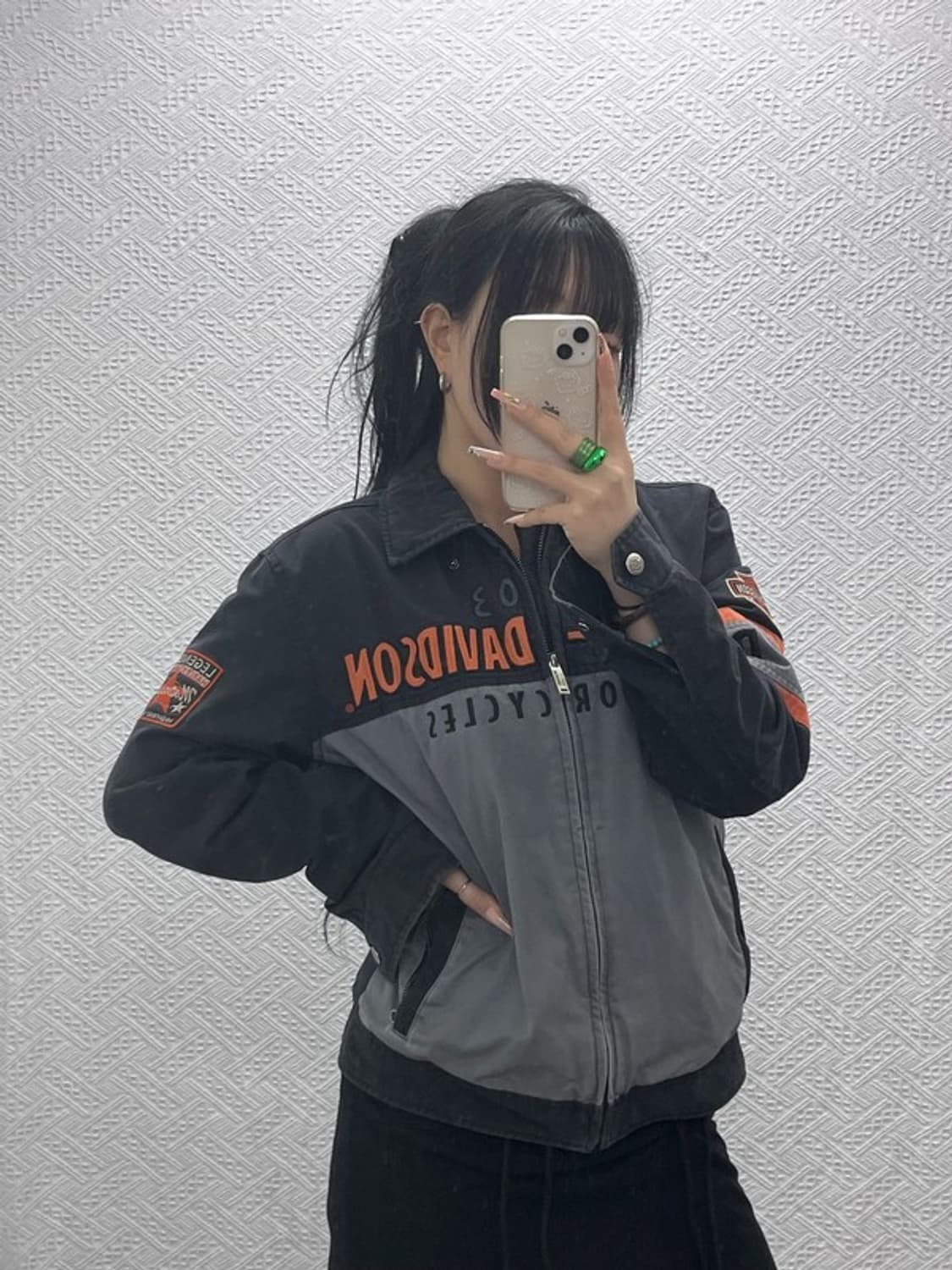 할리 데이비슨 디트로이트 모터사이클 레이싱 자켓 100 C08279 상품이미지1