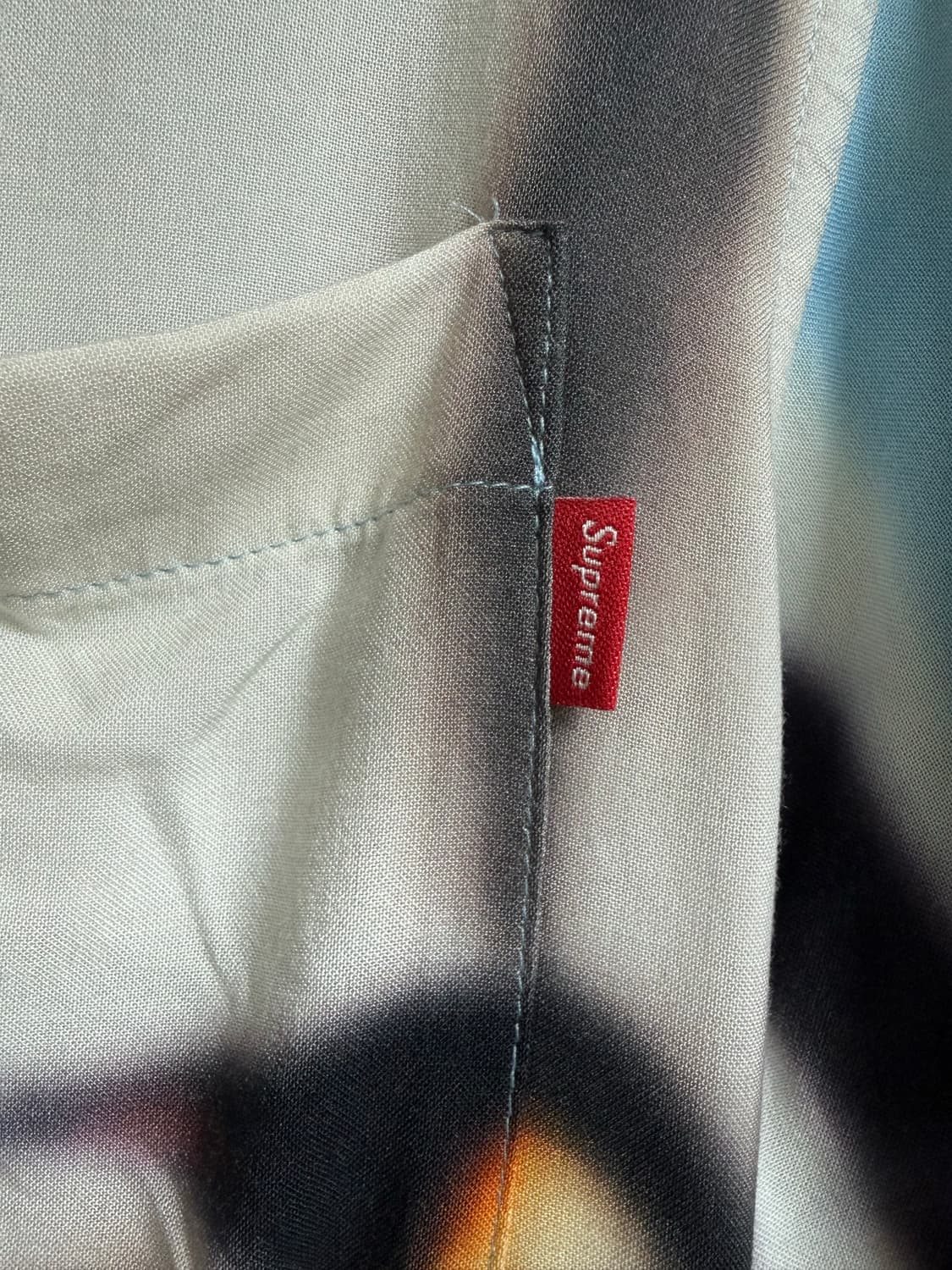 supreme 20FW 펭귄 레이온 셔츠 블루 상품이미지4