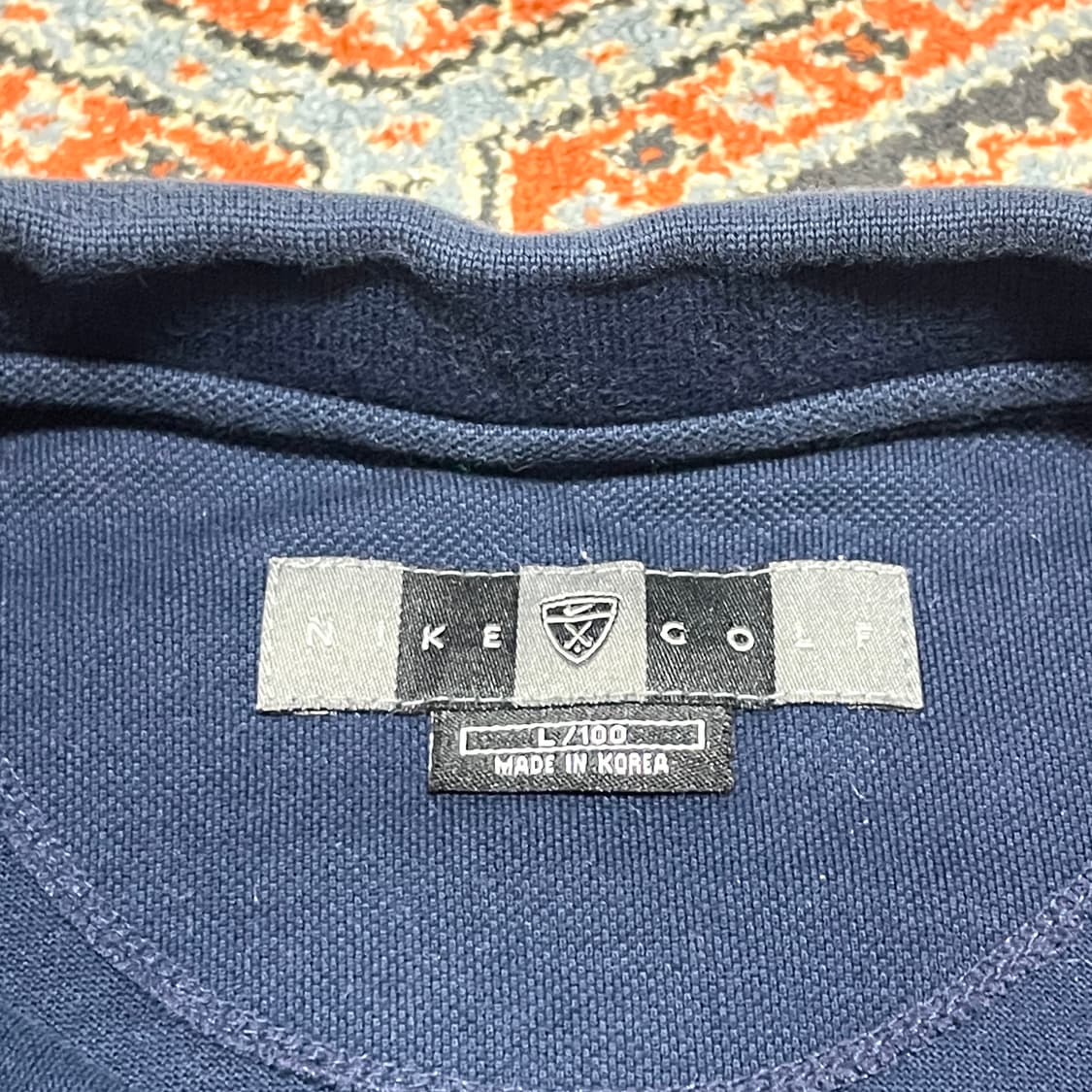 나이키 골프 네이비 긴팔 카라티셔츠 남성L 상품이미지3