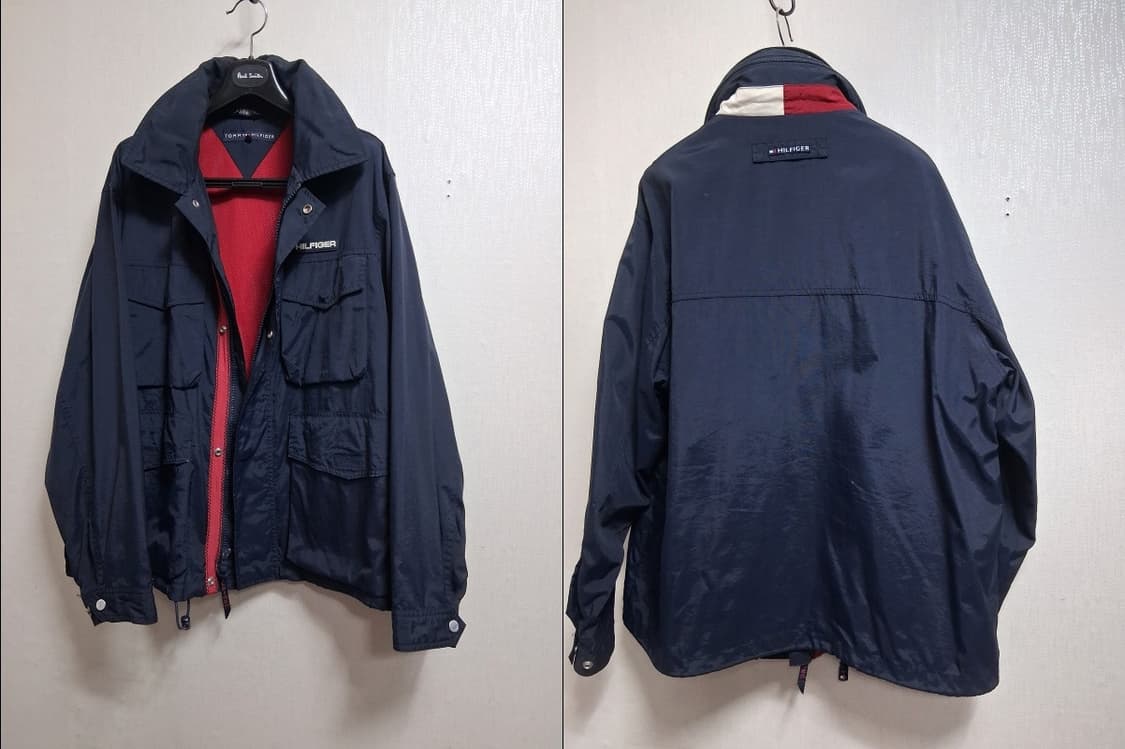 타미힐피거 남성 네이비 점퍼 후드 히든처리 남성 105 110 상품이미지1