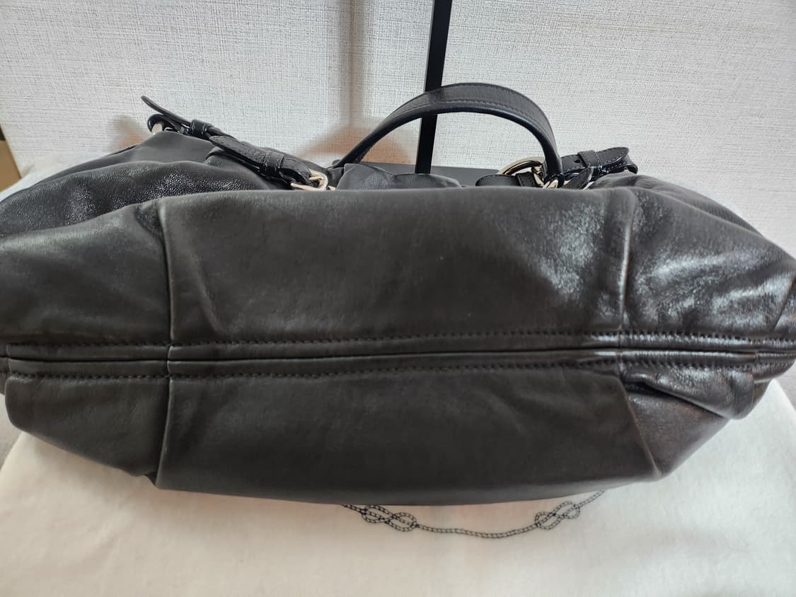 프라다 레더 카프스킨 은장 호보 숄더백 BR3795 상품이미지7