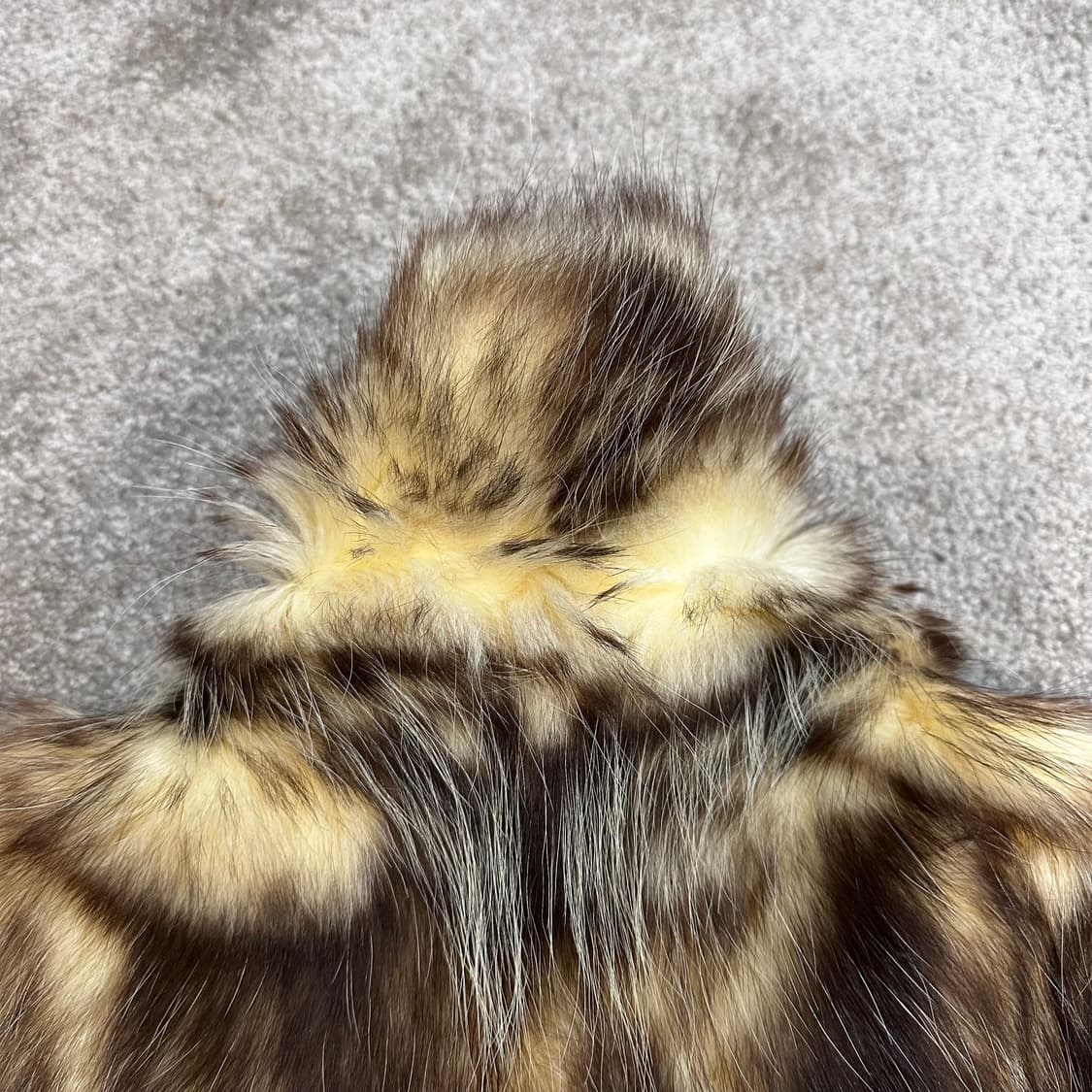 USA 엠바 브라운 믹스컬러 사가폭스 퍼자켓M-L 상품이미지6