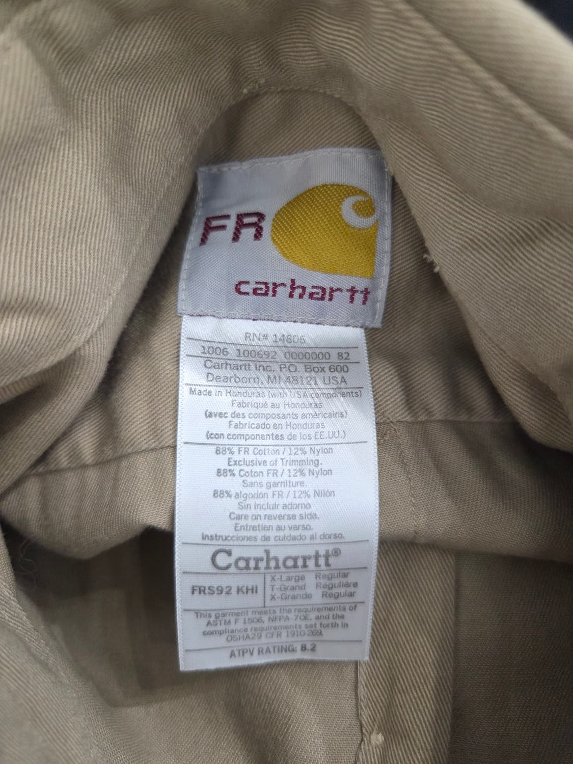 칼하트 FR 긴팔 포켓 워크셔츠_XL 상품이미지5