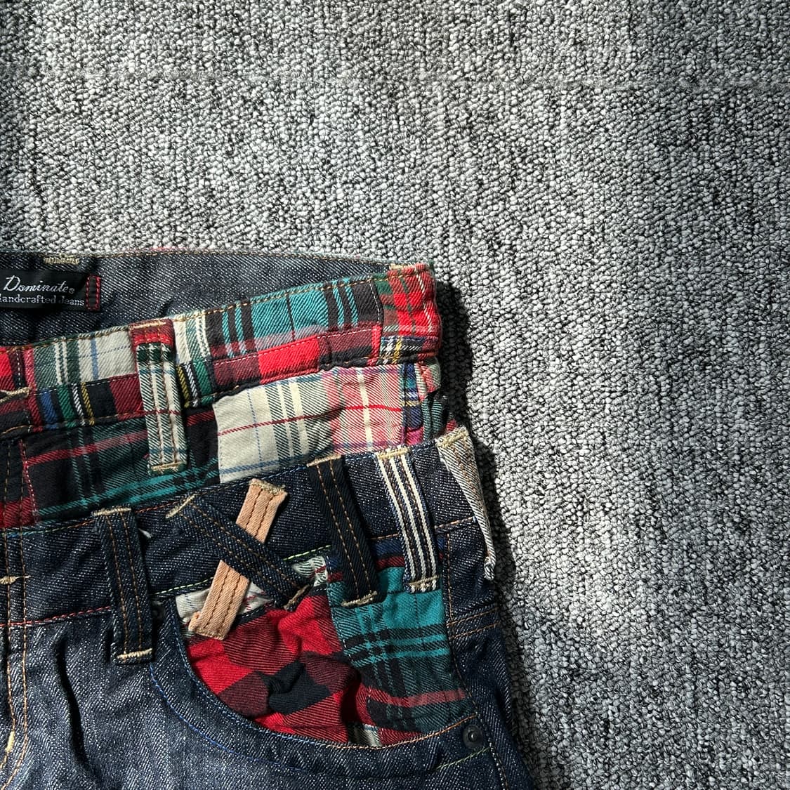 jpn 빈티지 더블 웨이스트 데님 팬츠  상품이미지4