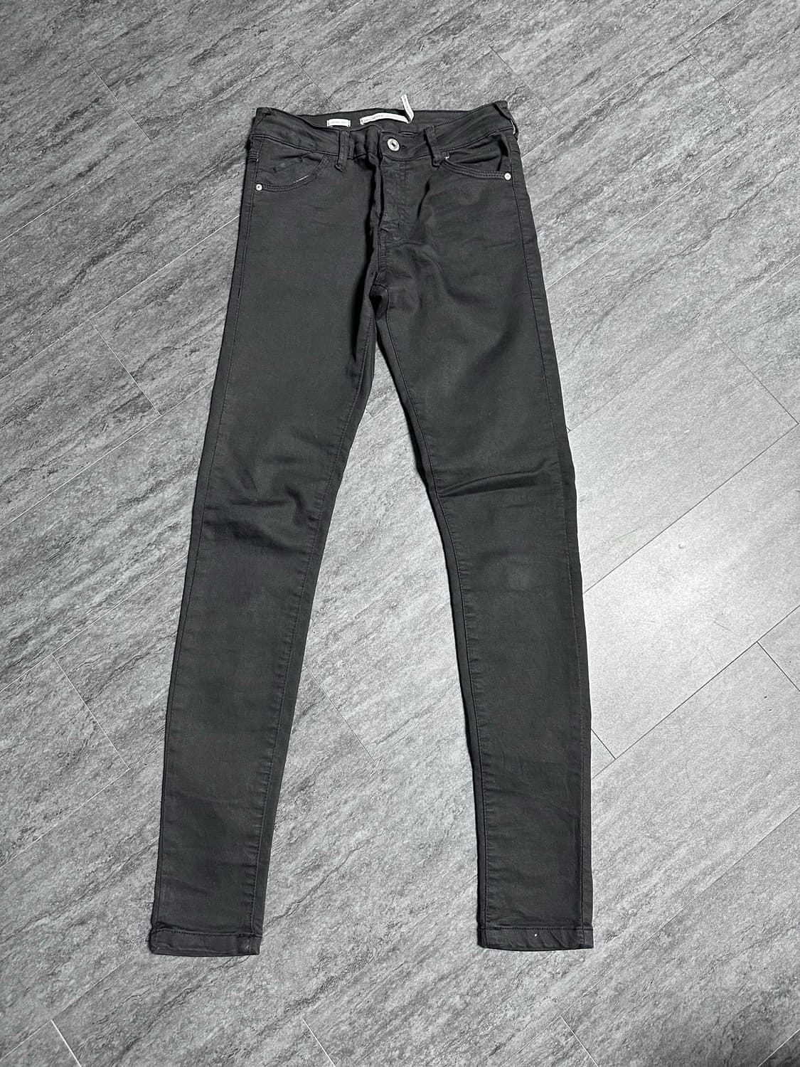 버쉬카 베이직 블랙 스키니진 (24~25사이즈) 상품이미지1