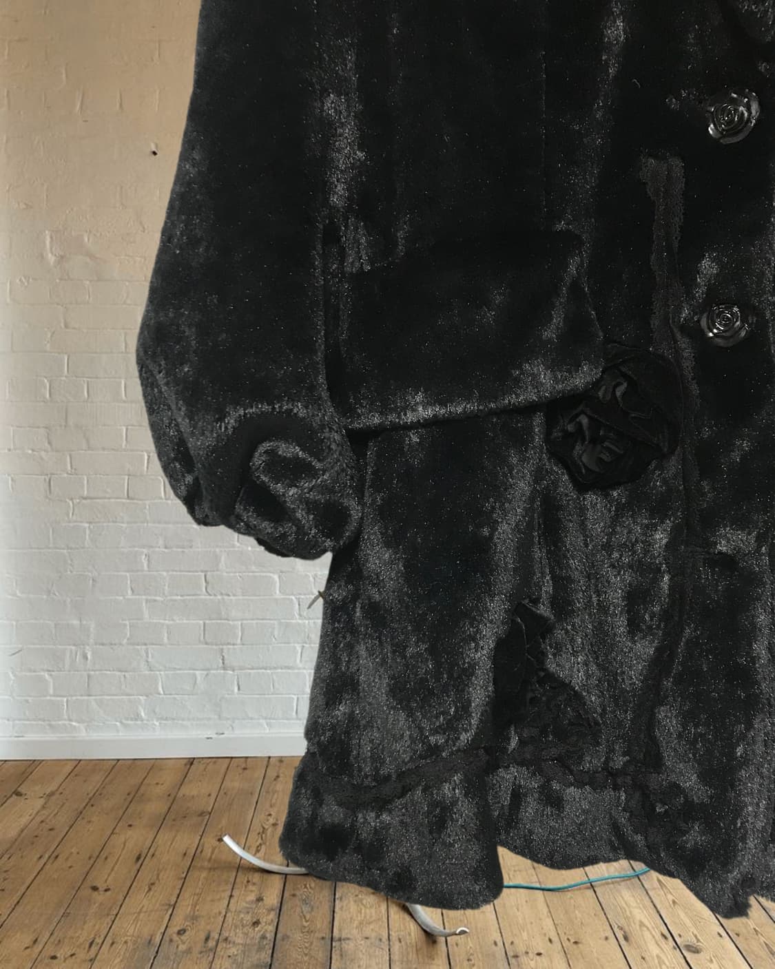 vintage rose eco fur jacket 상품이미지7