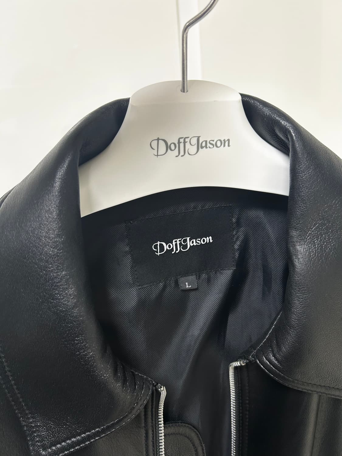 도프제이슨 블랙 레더자켓 L 상품이미지3