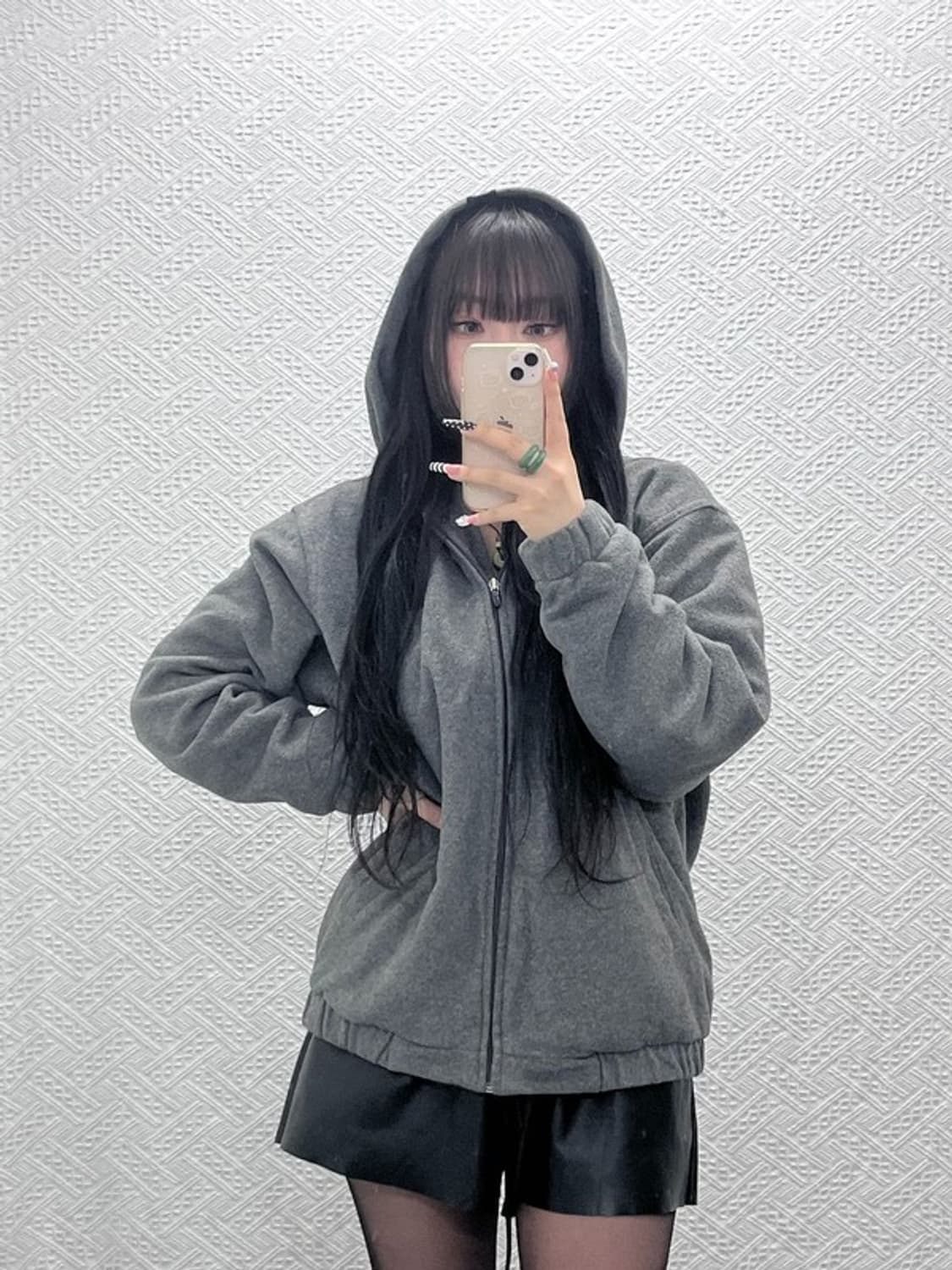 퓨마 캐주얼 빈티지 오버핏 후리스 후드집업 M C10430 상품이미지2