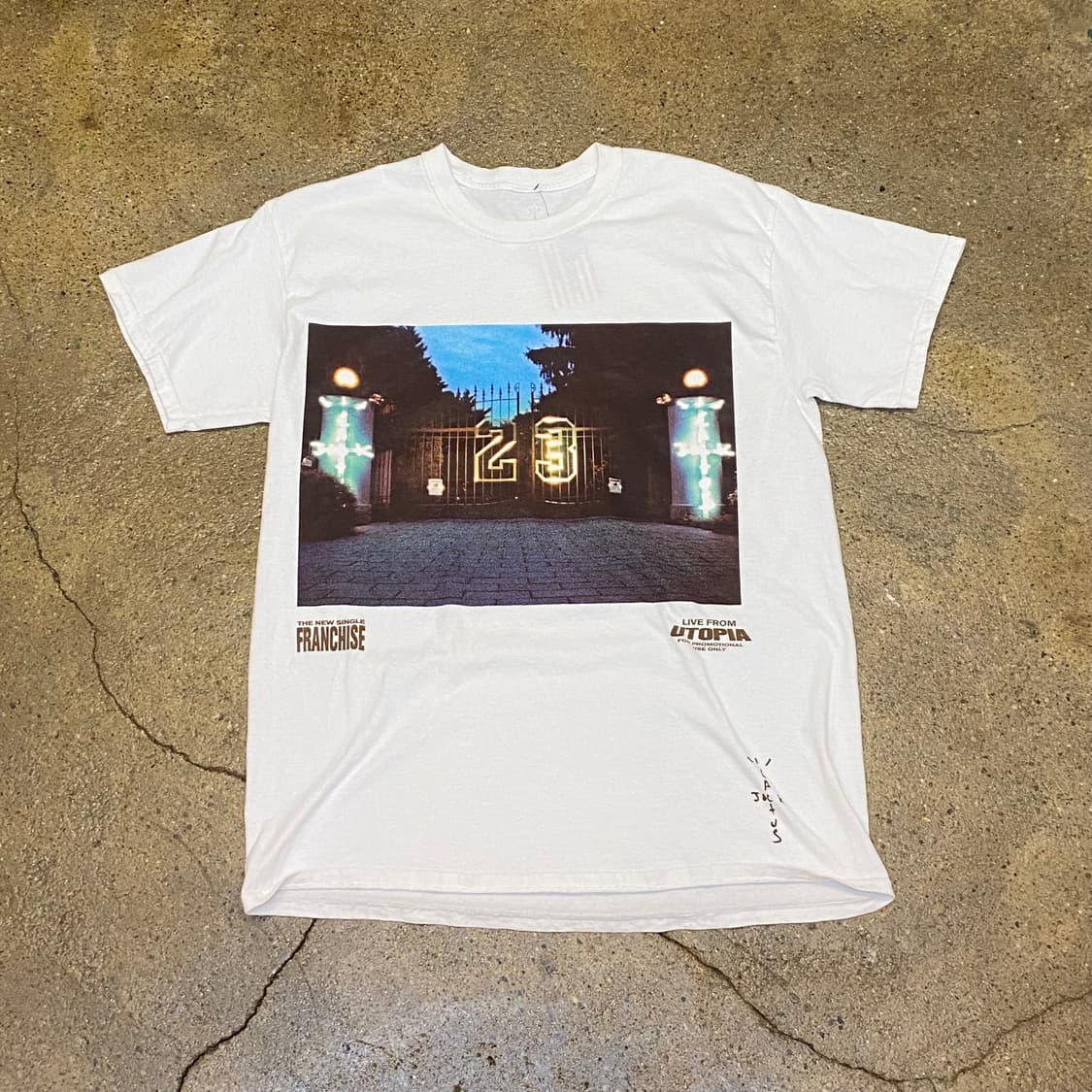 미국 빈티지 트래비스 스캇 23 티셔츠 공식굿즈 반팔티 상품이미지1