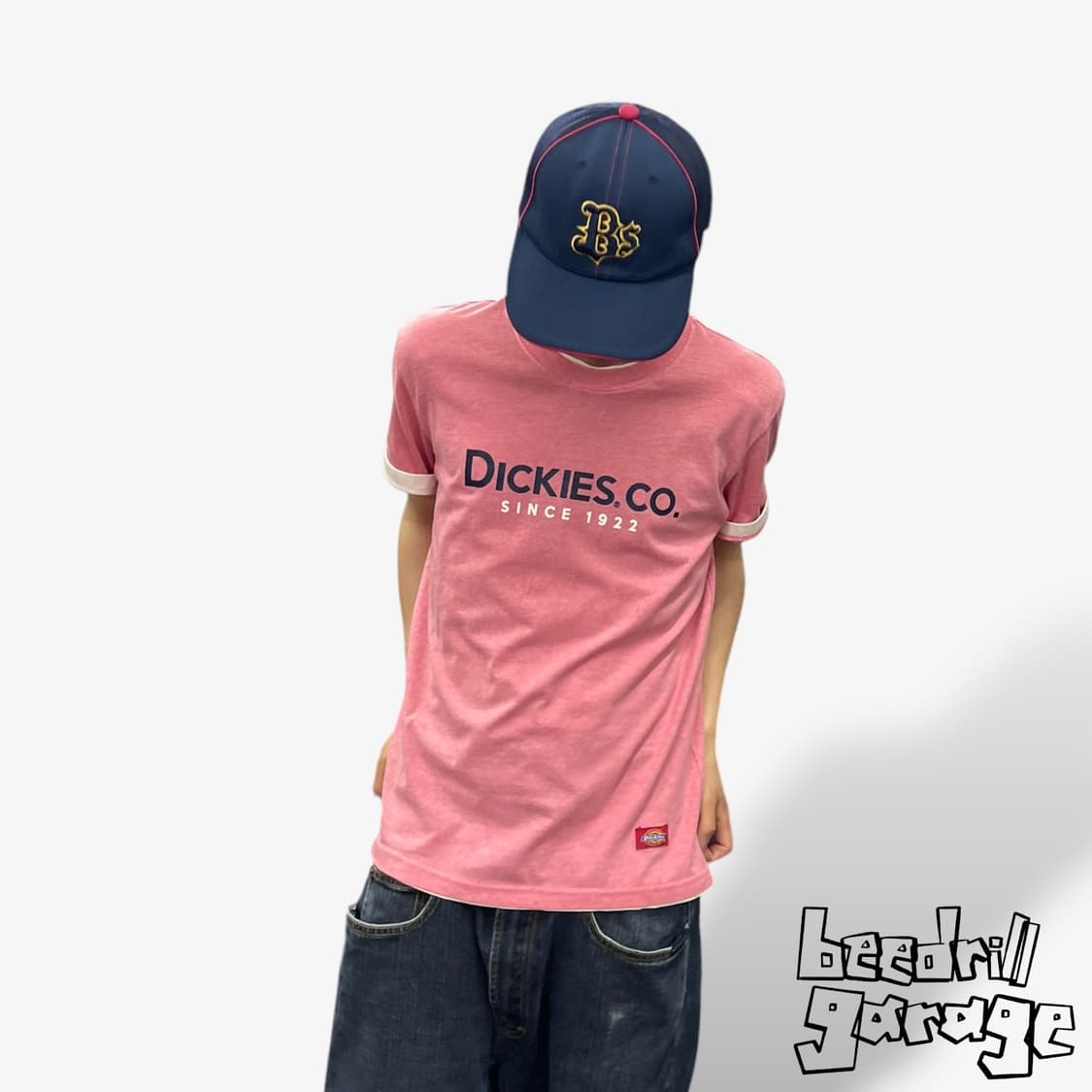 디키즈 핑크 링거 티셔츠 상품이미지1