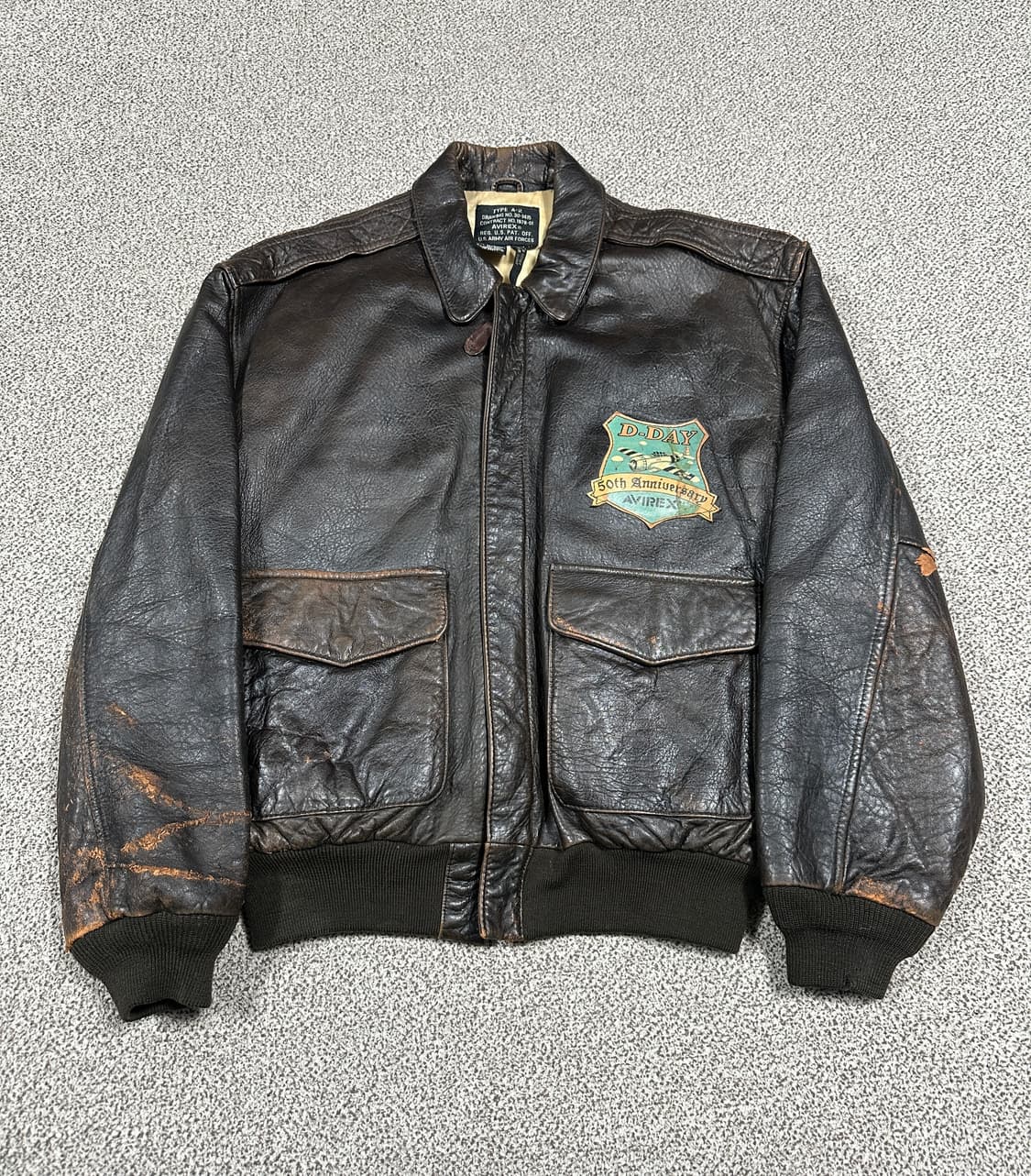 아비렉스 노르망디 a-2 레더자켓 M 상품이미지6