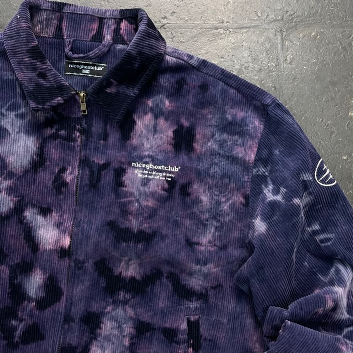 100 나이스 고스트클럽 나염 코듀로이 자켓 상품이미지2
