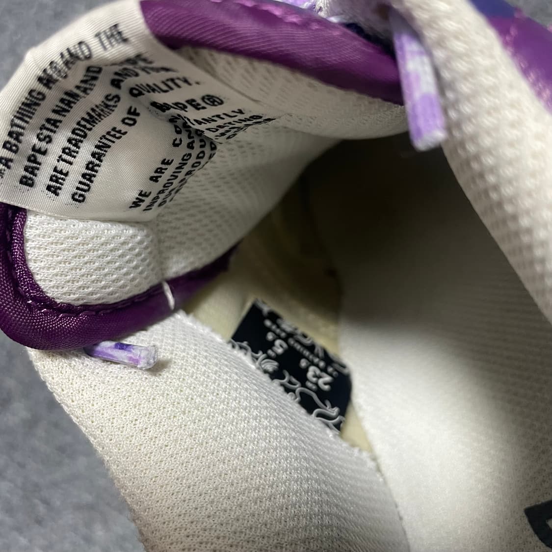 베이프 퍼플 운동화 (235) 상품이미지5