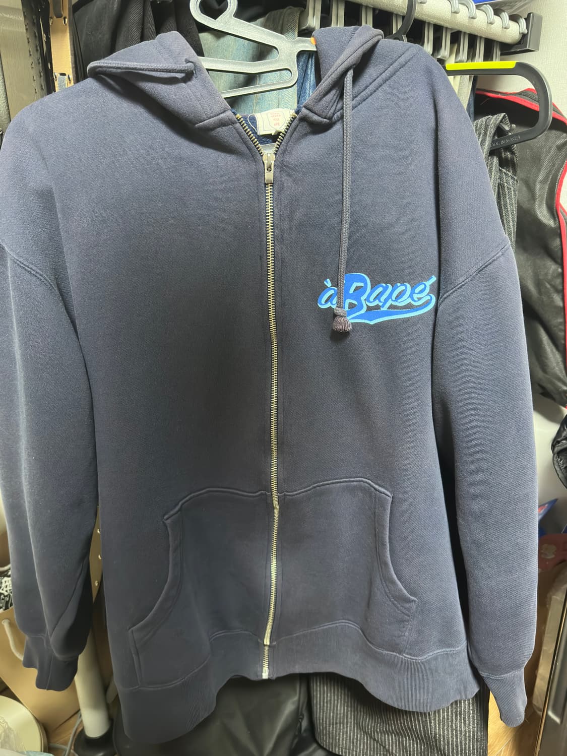 베이프 00s 빈티지 마일로 로봇 후드 집업 L 상품이미지1