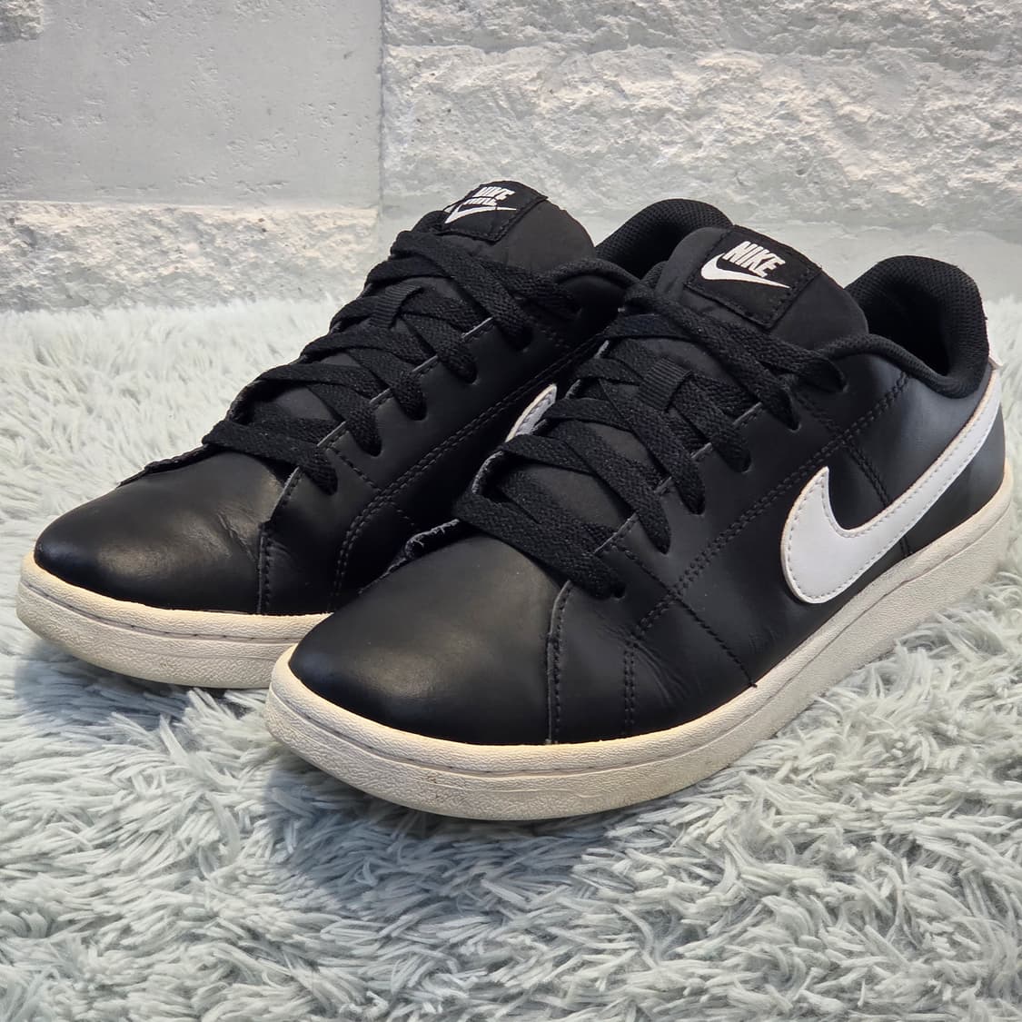 8q-17:나이키 코트 로얄 블랙 화이트 (25cm 상품이미지1