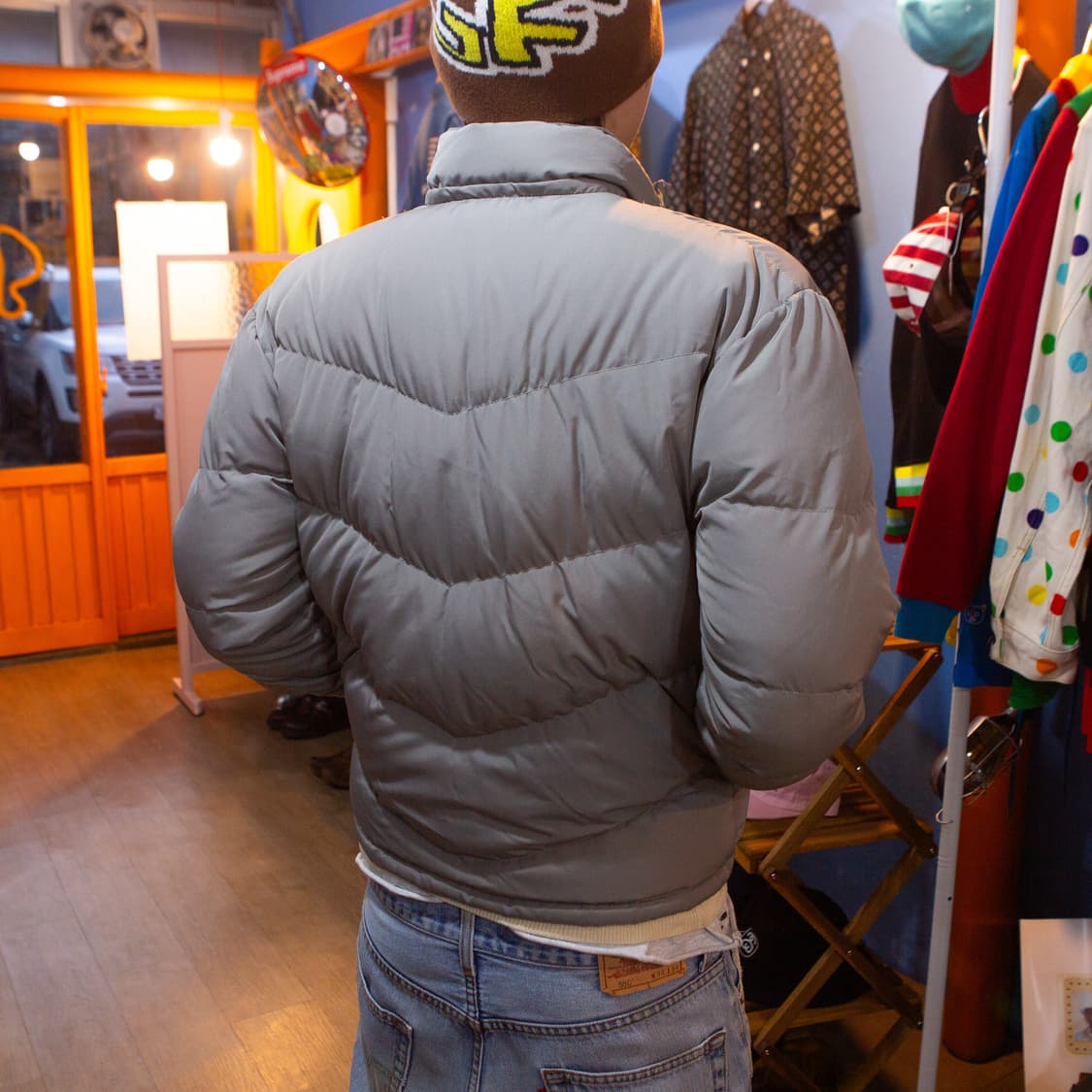 90s 스투시 푸퍼 자켓 실버 상품이미지1